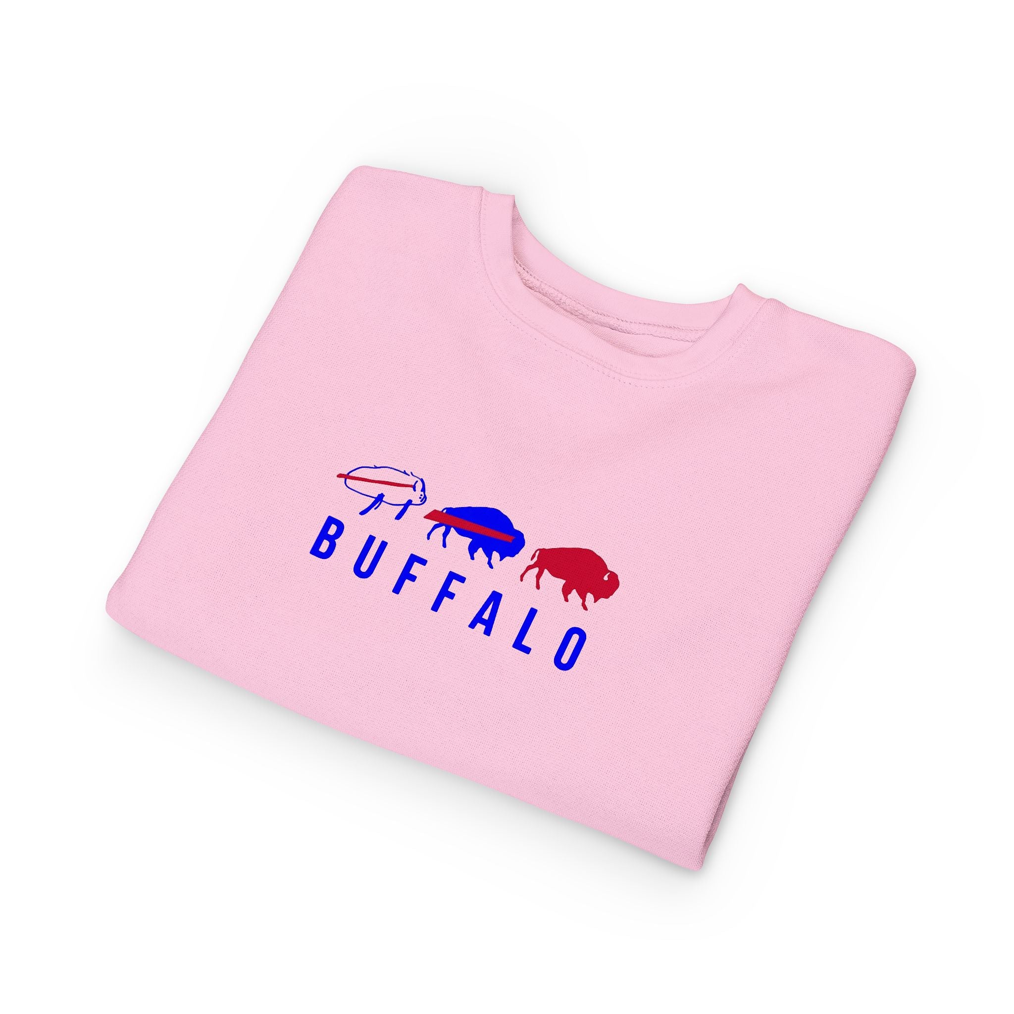 Buffalo Spirit Toddler Sweatshirt | Cute Kids Apparel for Game Day, Family Gatherings, Birthdays, and All Occasions