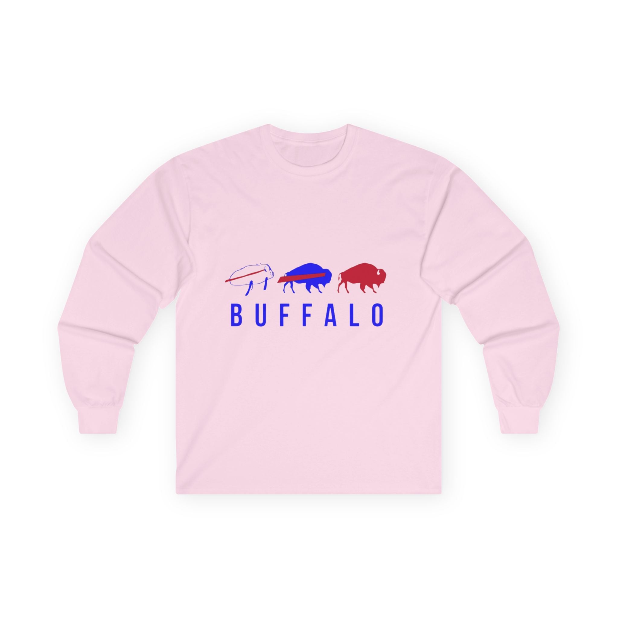 Buffalo Spirit Long Sleeve Tee, Unisex Shirt for Sports Fans, Gift for Game-Day, Celebrations, Casual Wear, Be Good Go Bless