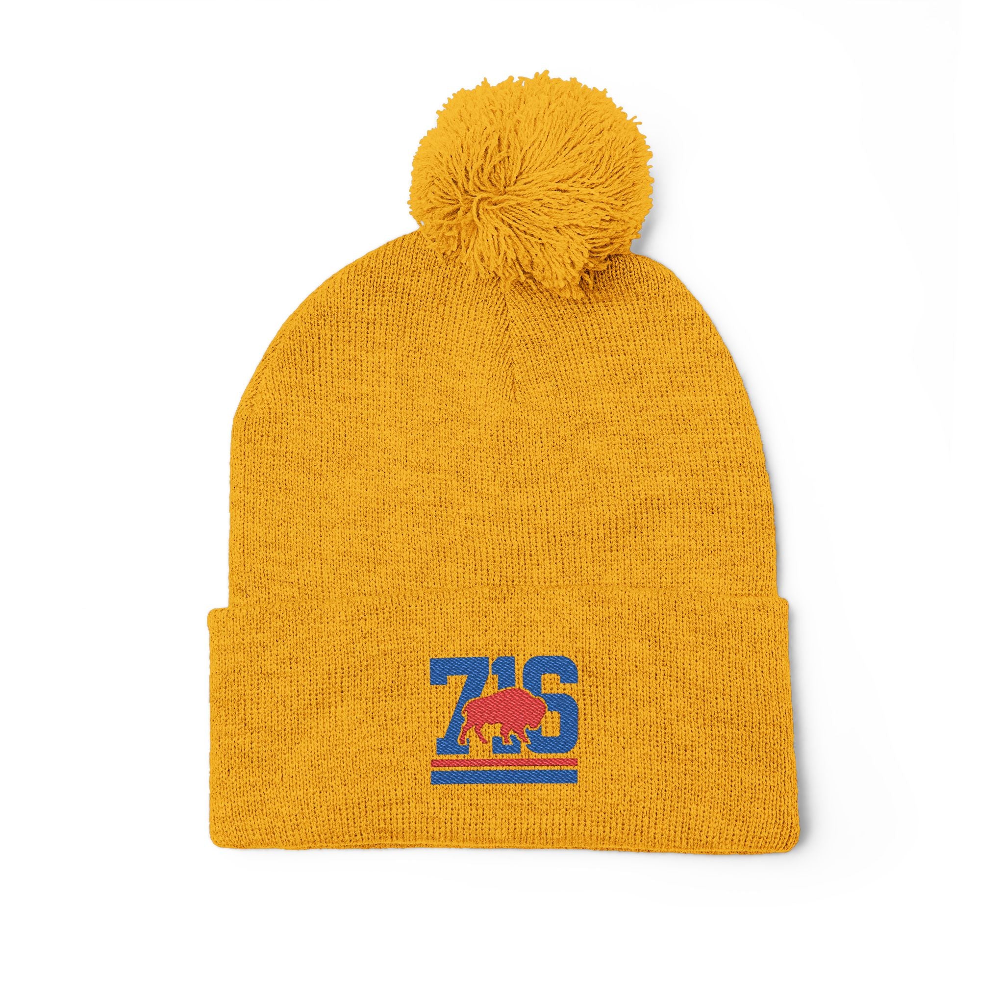 Buffalo 716 Football Knit Cap Embroidered Logo.