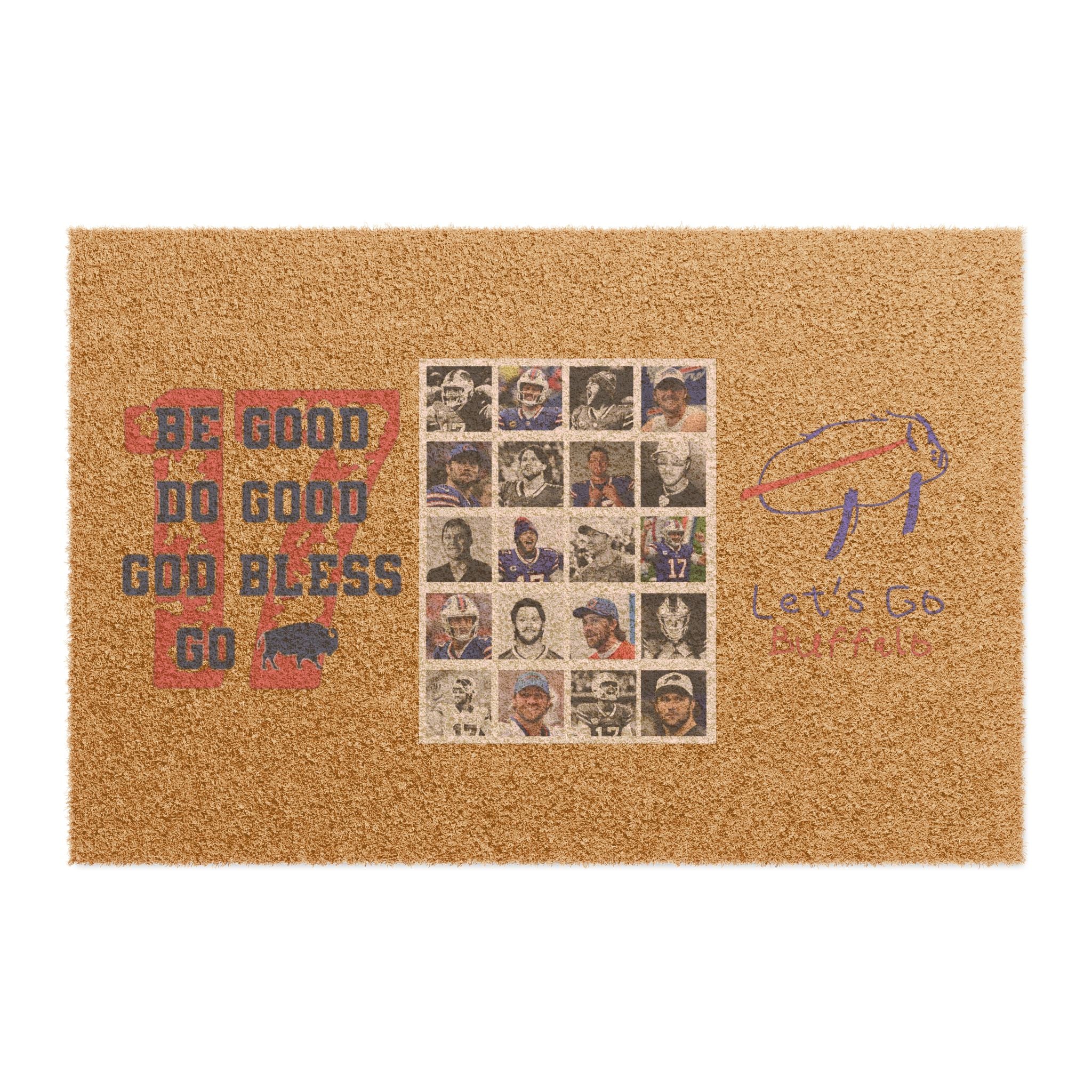 Inspirational Doormat with Positive Messages, Perfect for Home Entryway, Housewarming Gift, Seasonal Decor, Family Welcome Mat