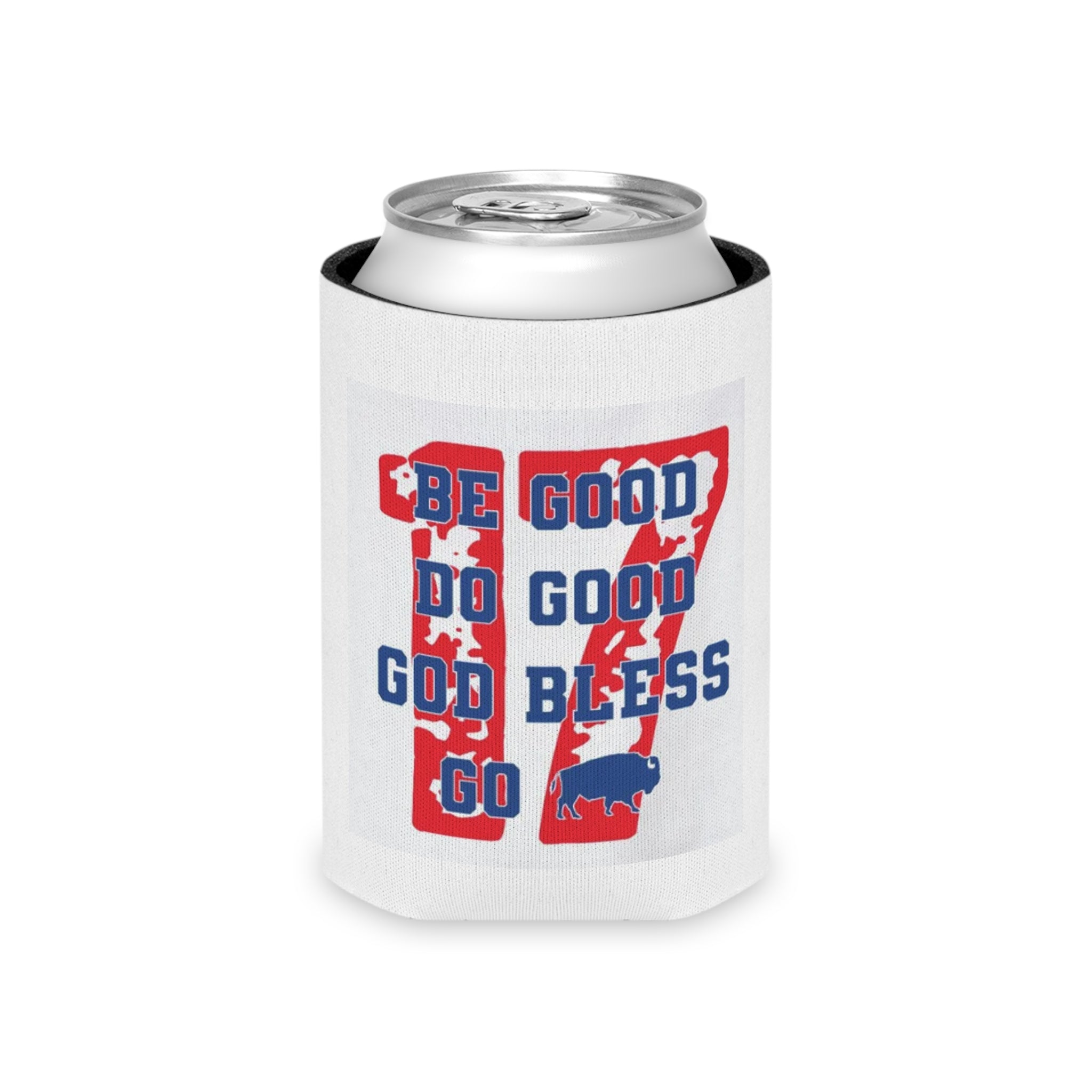 Buffalo-Themed Can Cooler - Fun & Inspirational Drink Koozie for Game Days, Tailgates, BBQs, Parties, and Celebrations