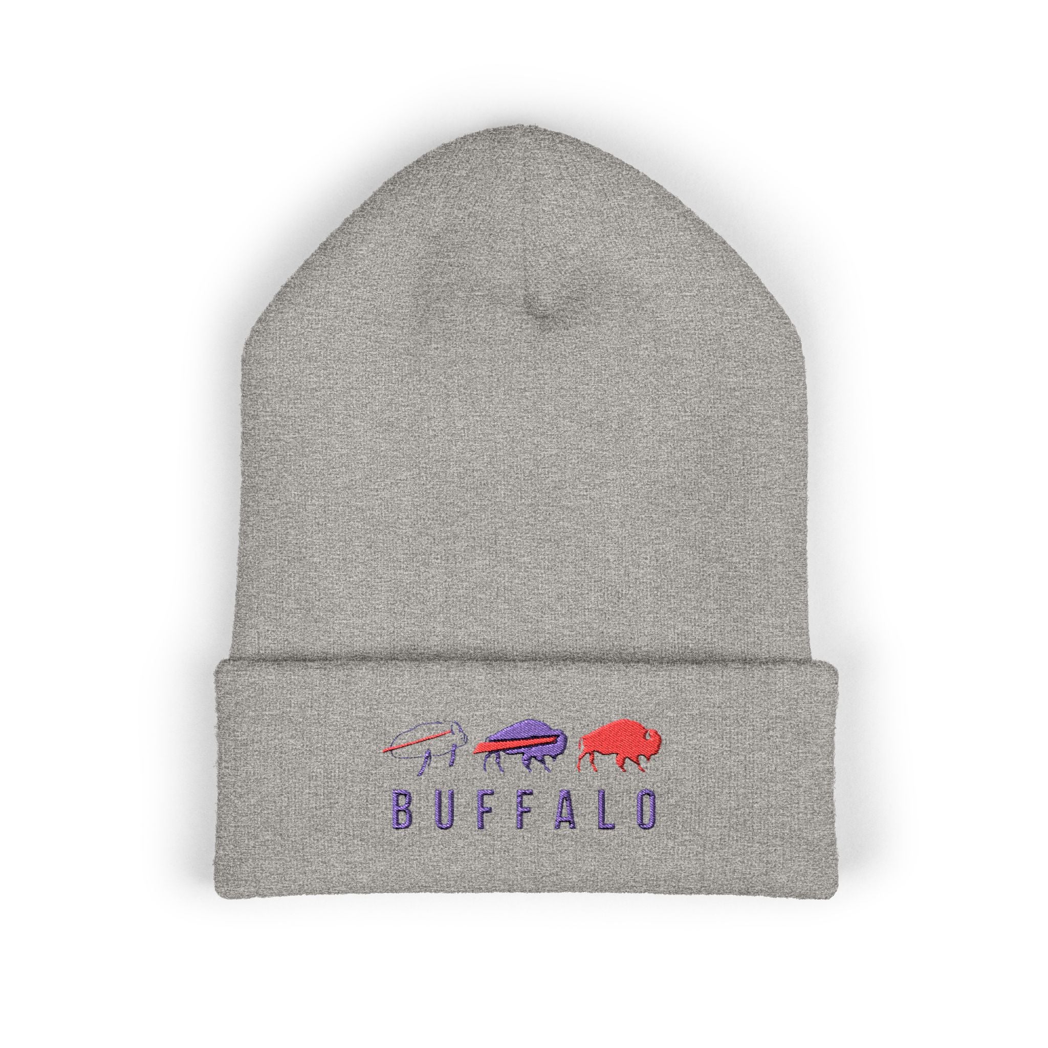 Embroidered Buffalo Potato Trio Beanie, Winter Hat, Knit Cap, Gift for Foodie, Holiday Headwear, Cozy Winter Accessory