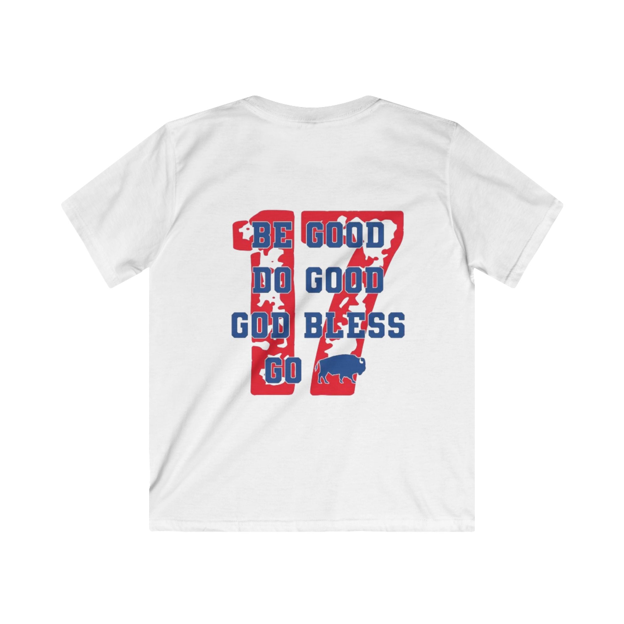 Buffalo Spirit Kids Softstyle Tee - Fun, Inspirational, Team Spirit Shirt, Perfect for Gifts, Sports Events, or Family Gatherings