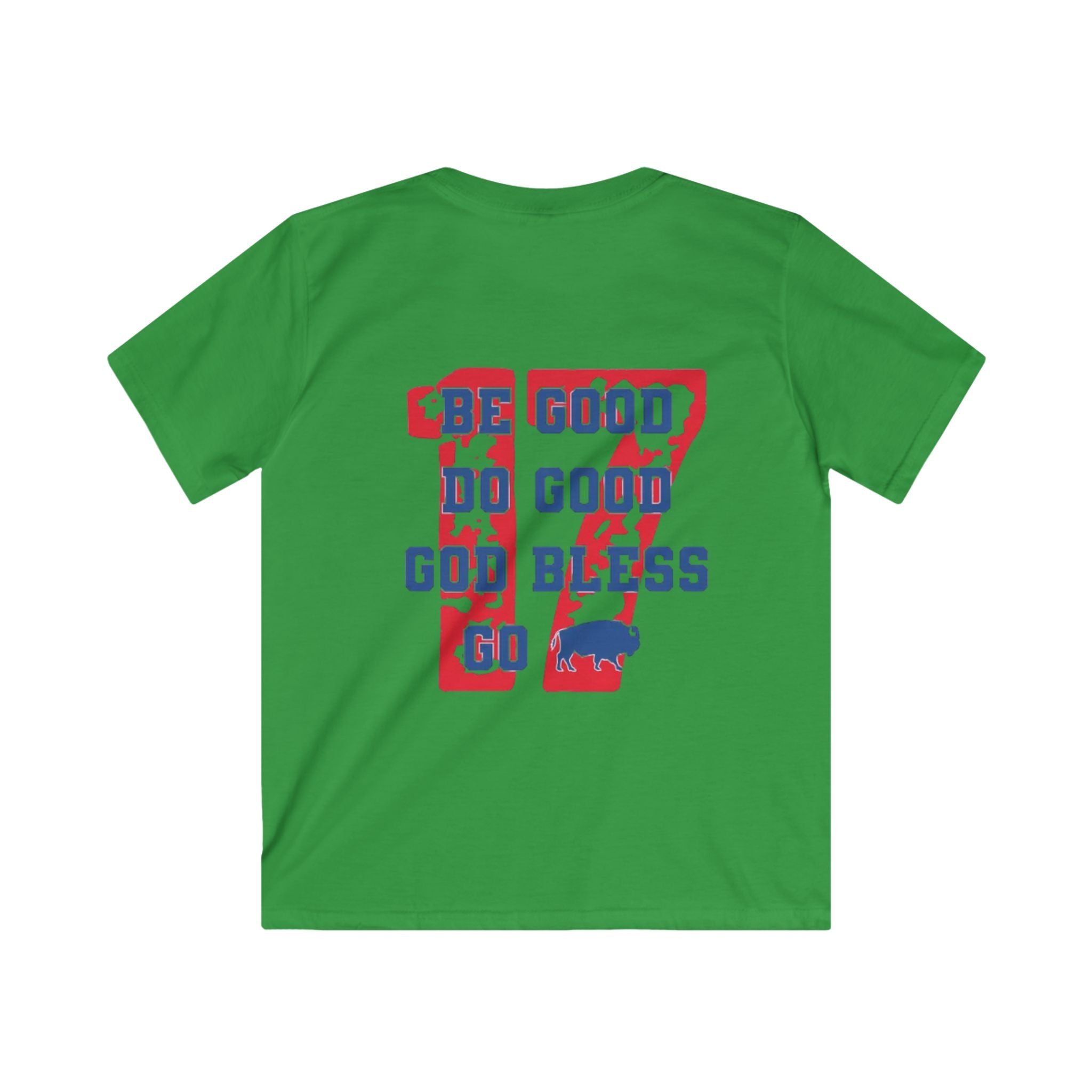 Buffalo Spirit Kids Softstyle Tee - Fun, Inspirational, Team Spirit Shirt, Perfect for Gifts, Sports Events, or Family Gatherings