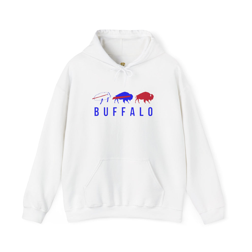 Buffalo Spirit Hoodie, Cozy Unisex Sweatshirt, Perfect Gift for Outdoorsy Friends, Casual Wear, Inspirational Apparel