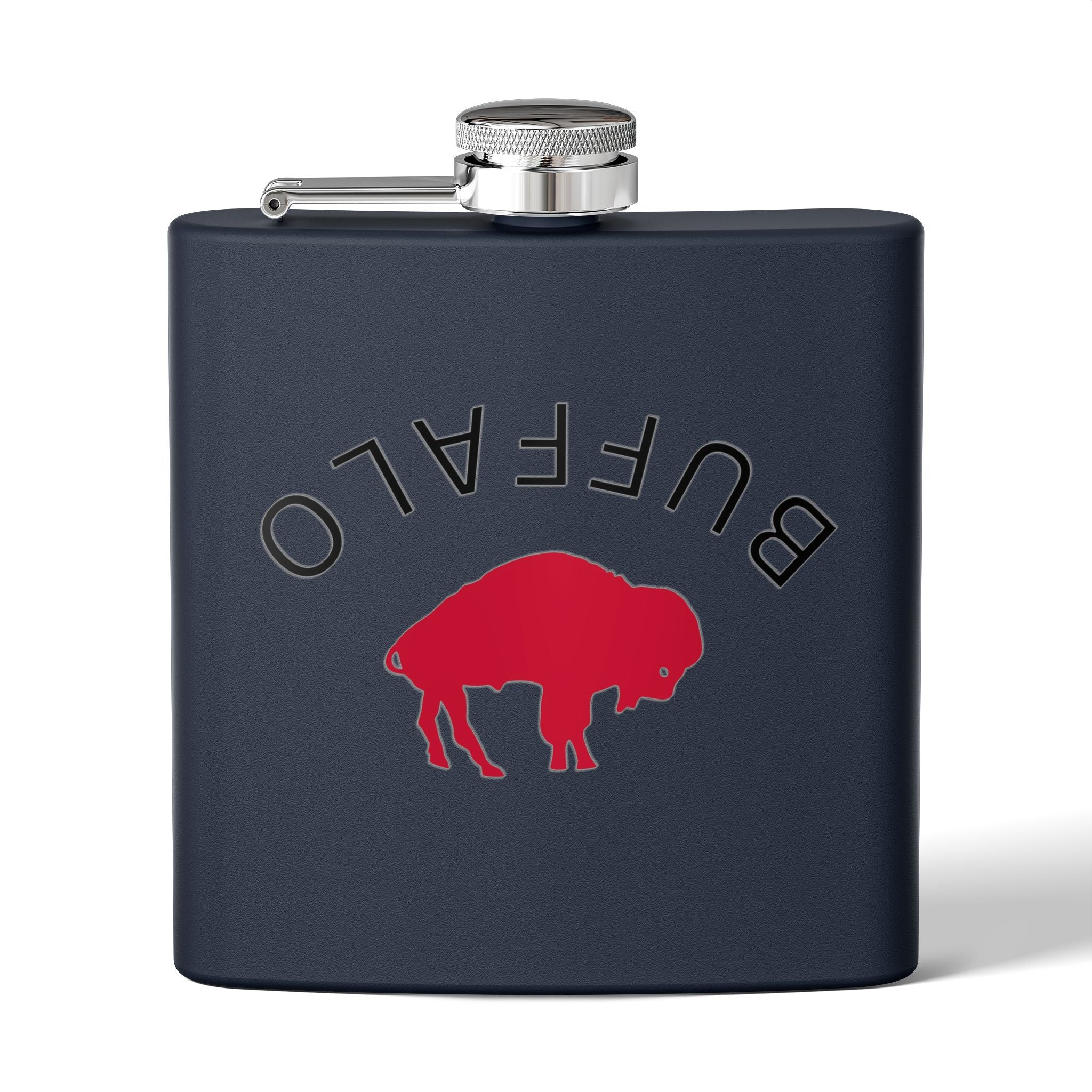 Buffalo Stainless Steel Flask, 6oz - Perfect for Gifts, Camping, Tailgating, Weddings, and Celebrations