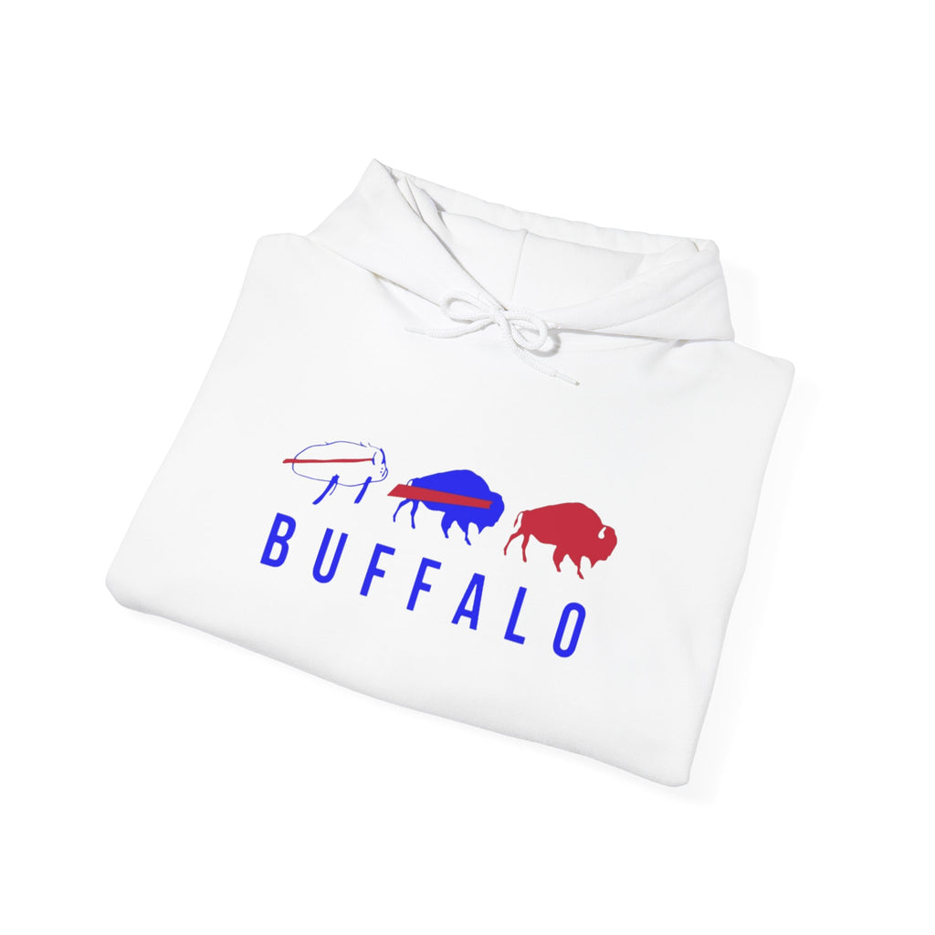 Buffalo Spirit Hoodie, Cozy Unisex Sweatshirt, Perfect Gift for Outdoorsy Friends, Casual Wear, Inspirational Apparel