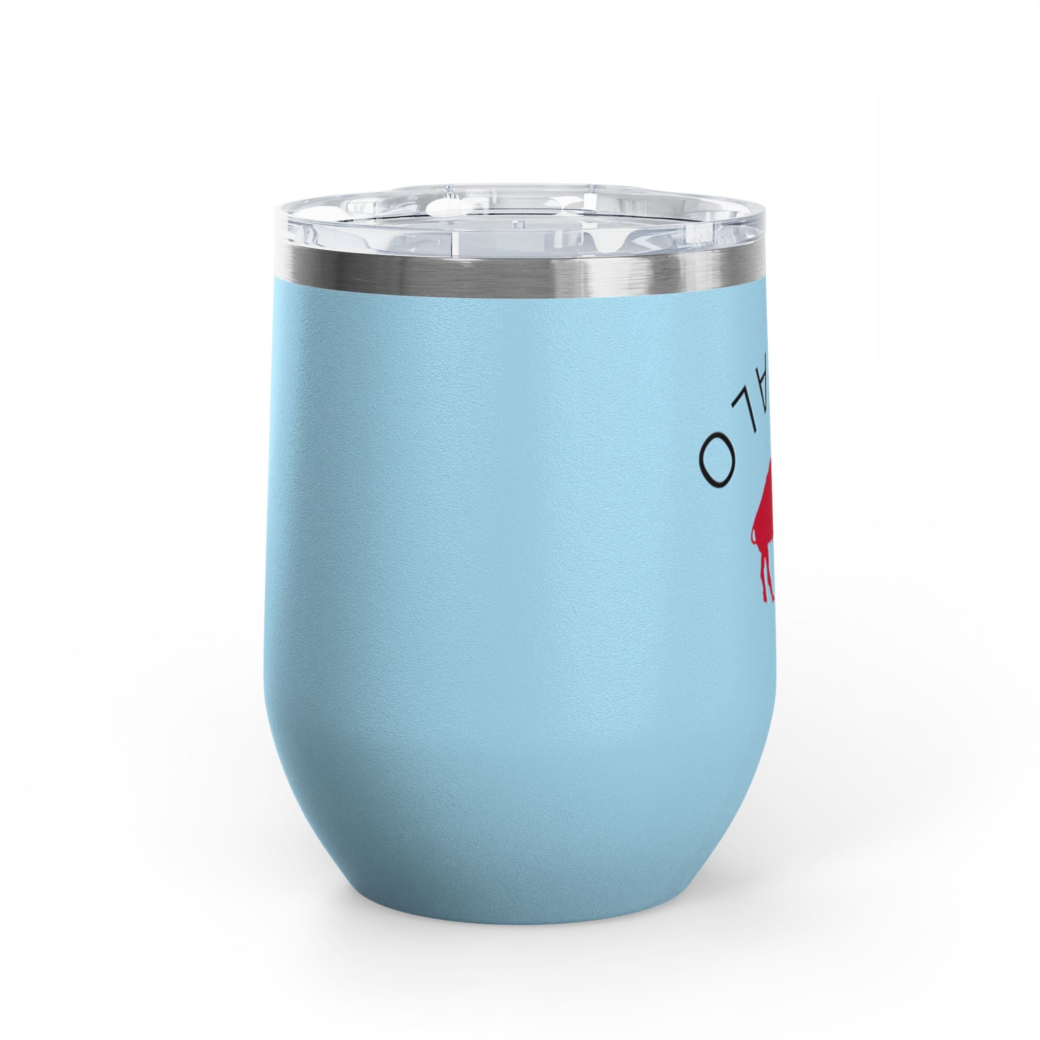 Buffalo Wine Tumbler, 12oz Insulated Drinkware for Wine Lovers, Gifts for Her, Home Bar Essentials, Outdoor Fun