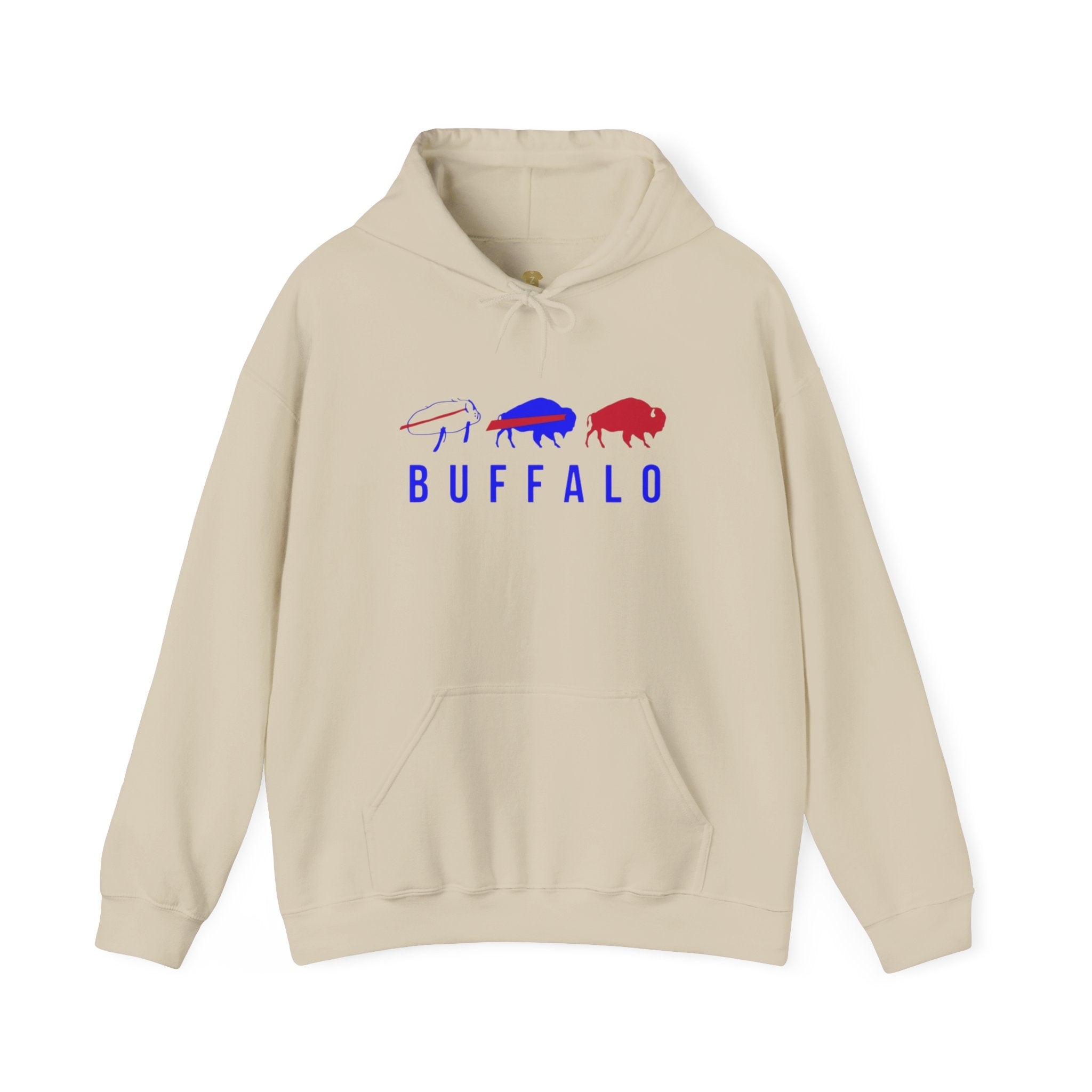 Buffalo Spirit Hoodie, Cozy Unisex Sweatshirt, Perfect Gift for Outdoorsy Friends, Casual Wear, Inspirational Apparel