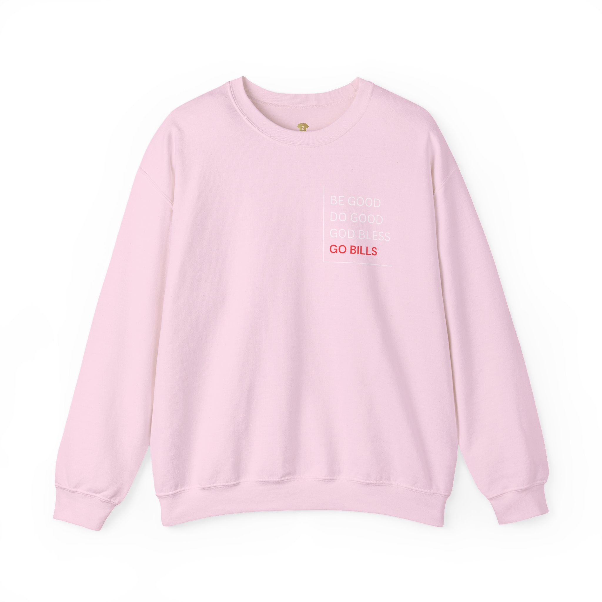 Buffalo Bills Inspired Sweatshirt | Be Good Do Good God Bless Crewneck | Perfect for Game Day, Tailgating, Sports Fans, Cozy Fashion