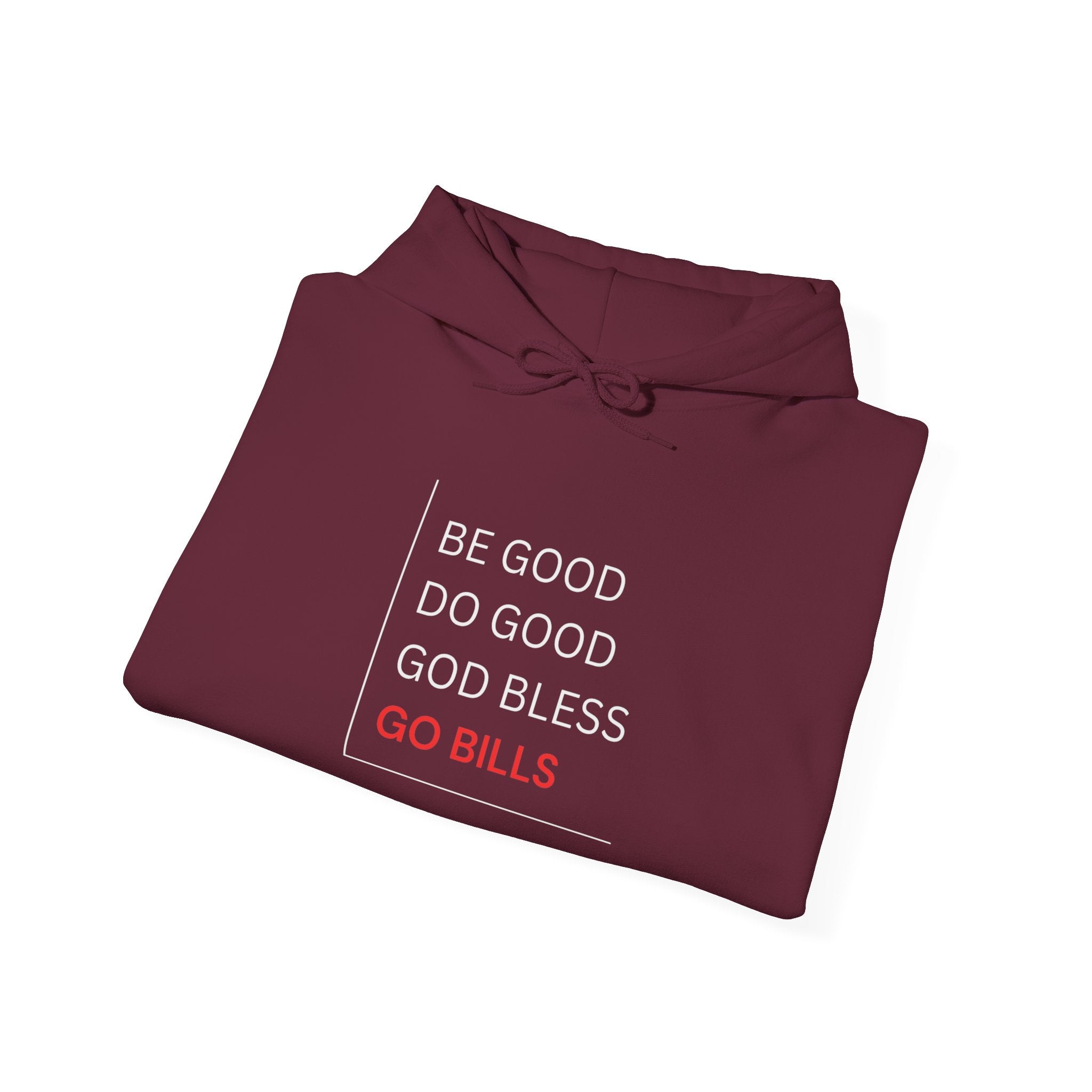 Go Bills Inspirational Hoodie | Unisex Heavy Blend Sweatshirt for Game Days, Sports Lovers, Cozy Vibes, Family Gatherings, Unique Gift