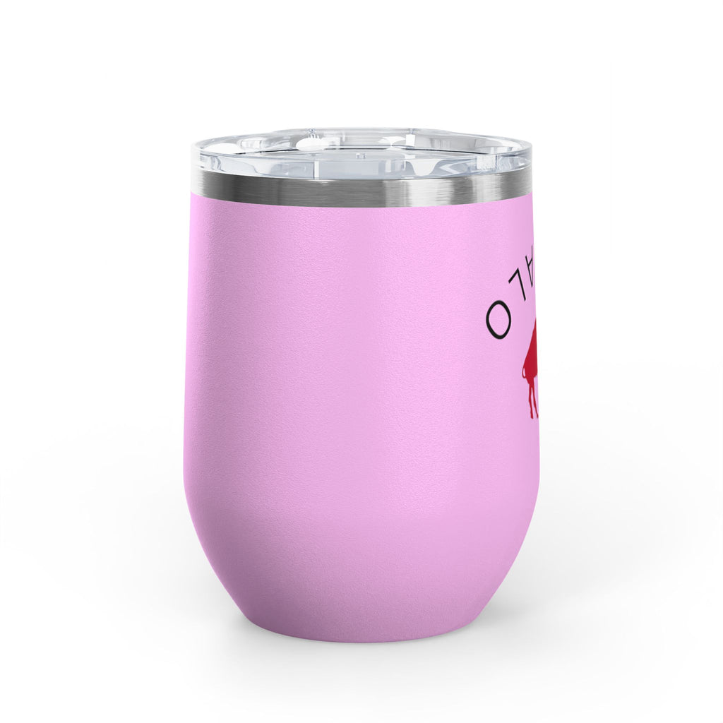 Buffalo Wine Tumbler, 12oz Insulated Drinkware for Wine Lovers, Gifts for Her, Home Bar Essentials, Outdoor Fun