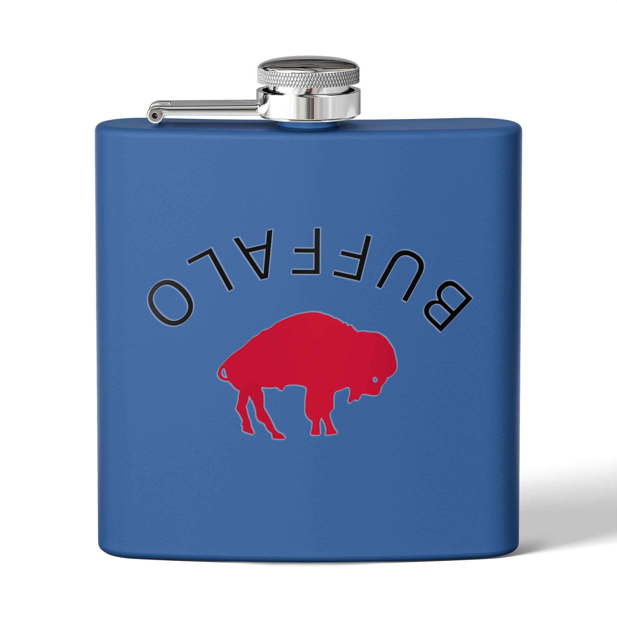 Buffalo Stainless Steel Flask, 6oz - Perfect for Gifts, Camping, Tailgating, Weddings, and Celebrations