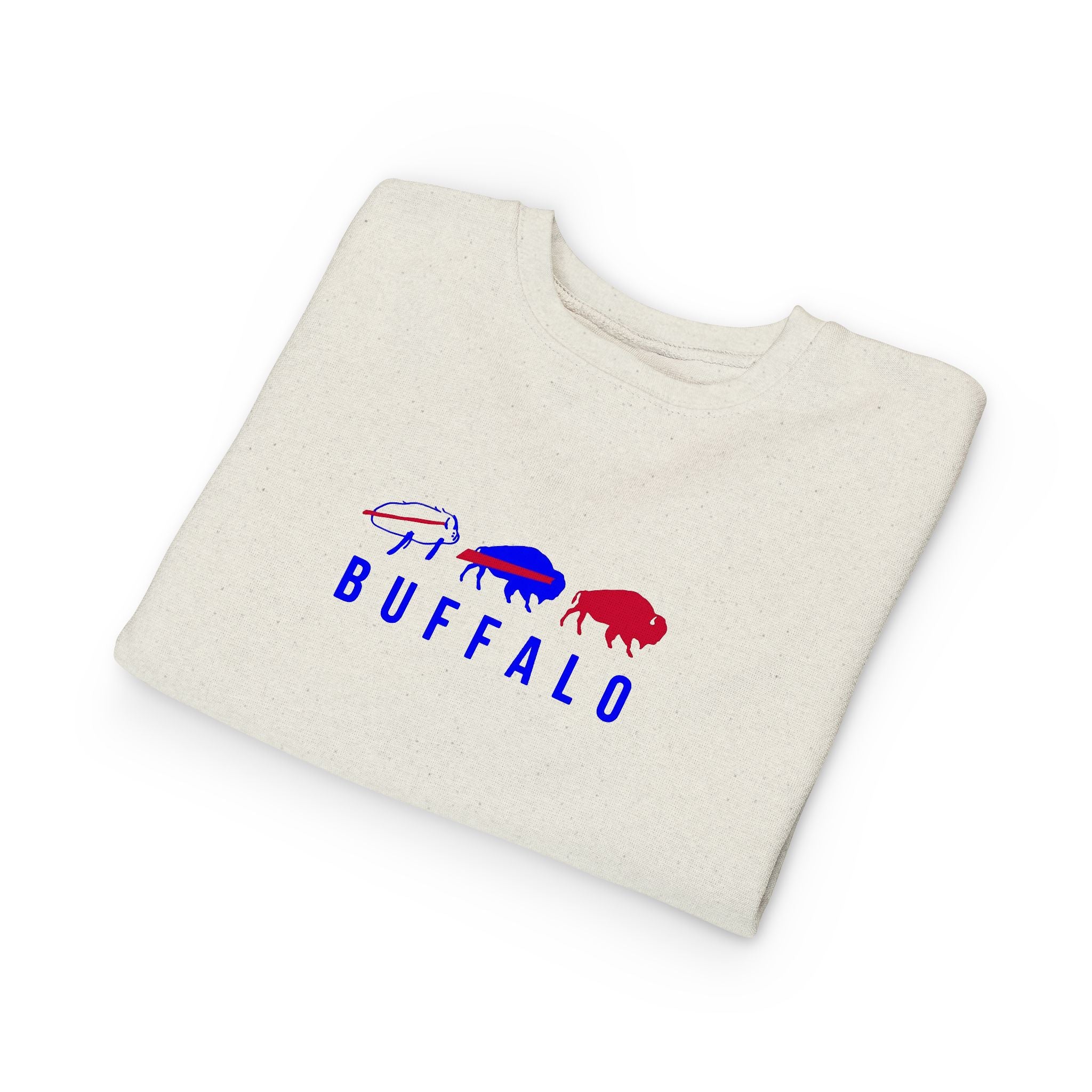 Buffalo Spirit Toddler Sweatshirt | Cute Kids Apparel for Game Day, Family Gatherings, Birthdays, and All Occasions
