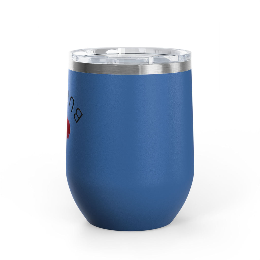 Buffalo Wine Tumbler, 12oz Insulated Drinkware for Wine Lovers, Gifts for Her, Home Bar Essentials, Outdoor Fun