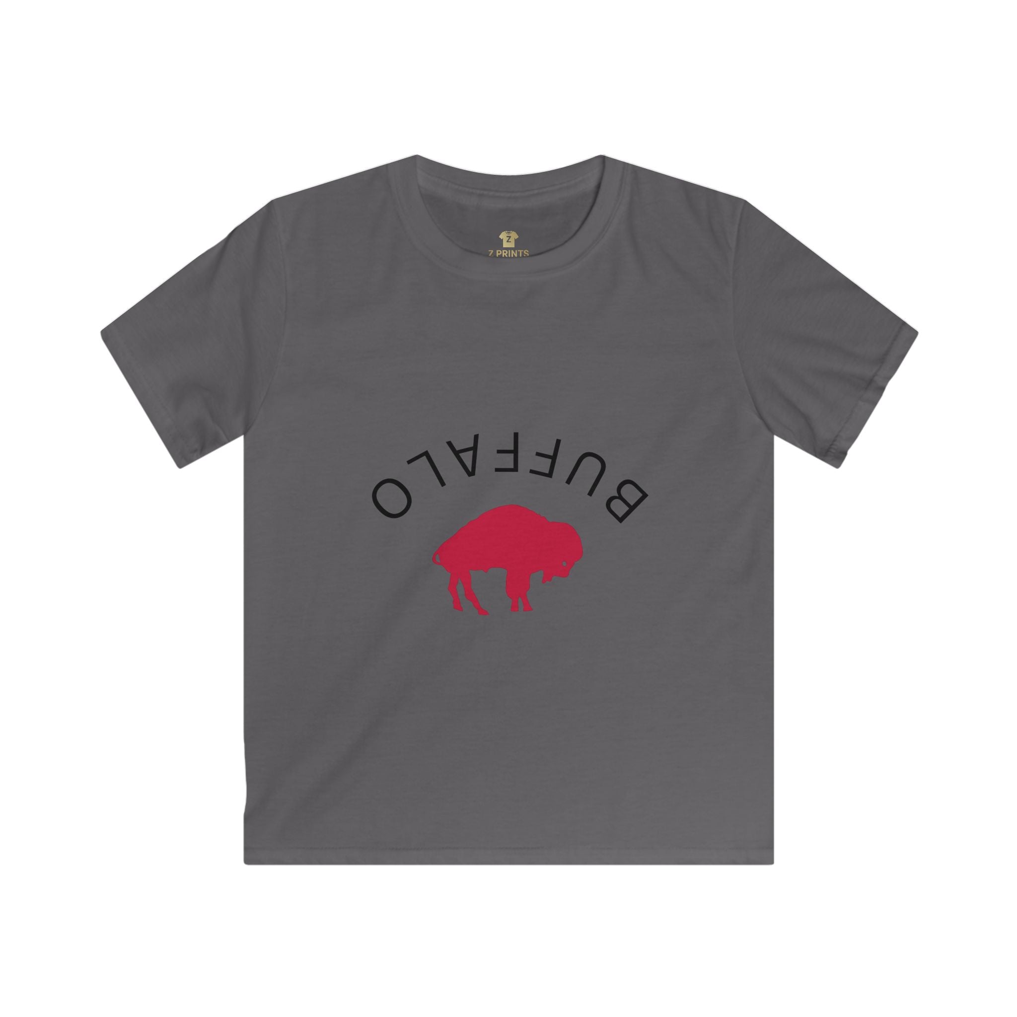 Buffalo Graphic Kids Tee, Soft Cotton T-Shirt for Children.