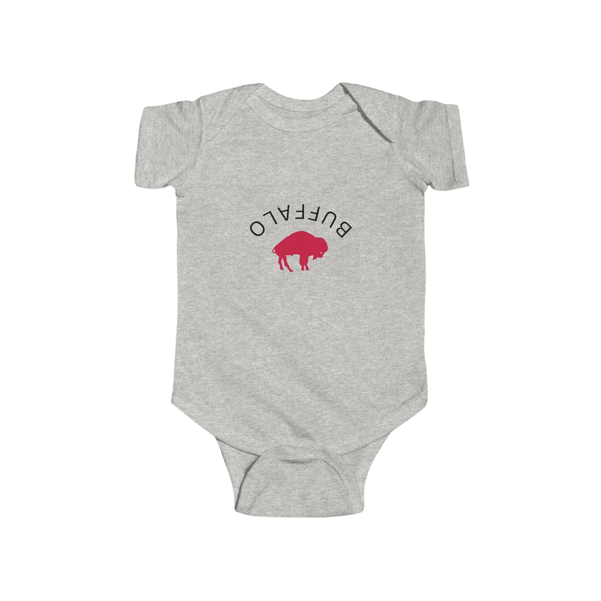 Cute Buffalo Graphic Infant Bodysuit, Baby Gift, Newborn Outfit, Animal Lover Clothes, Toddler Fashion, Unique Baby Apparel