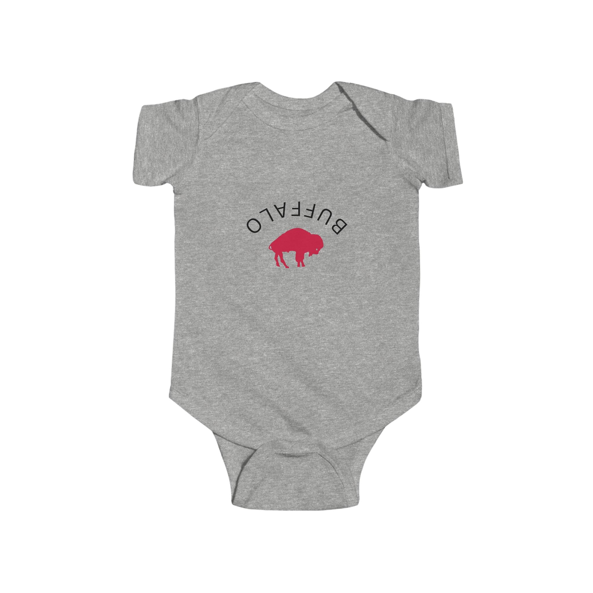 Cute Buffalo Graphic Infant Bodysuit, Baby Gift, Newborn Outfit, Animal Lover Clothes, Toddler Fashion, Unique Baby Apparel