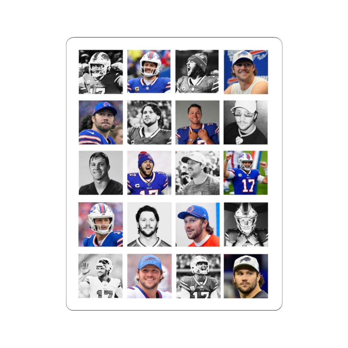 Buffalo Bills Fan Kiss-Cut Stickers, Sports Team Decor, Laptop Stickers, Gift for Sports Fans, NFL Merchandise