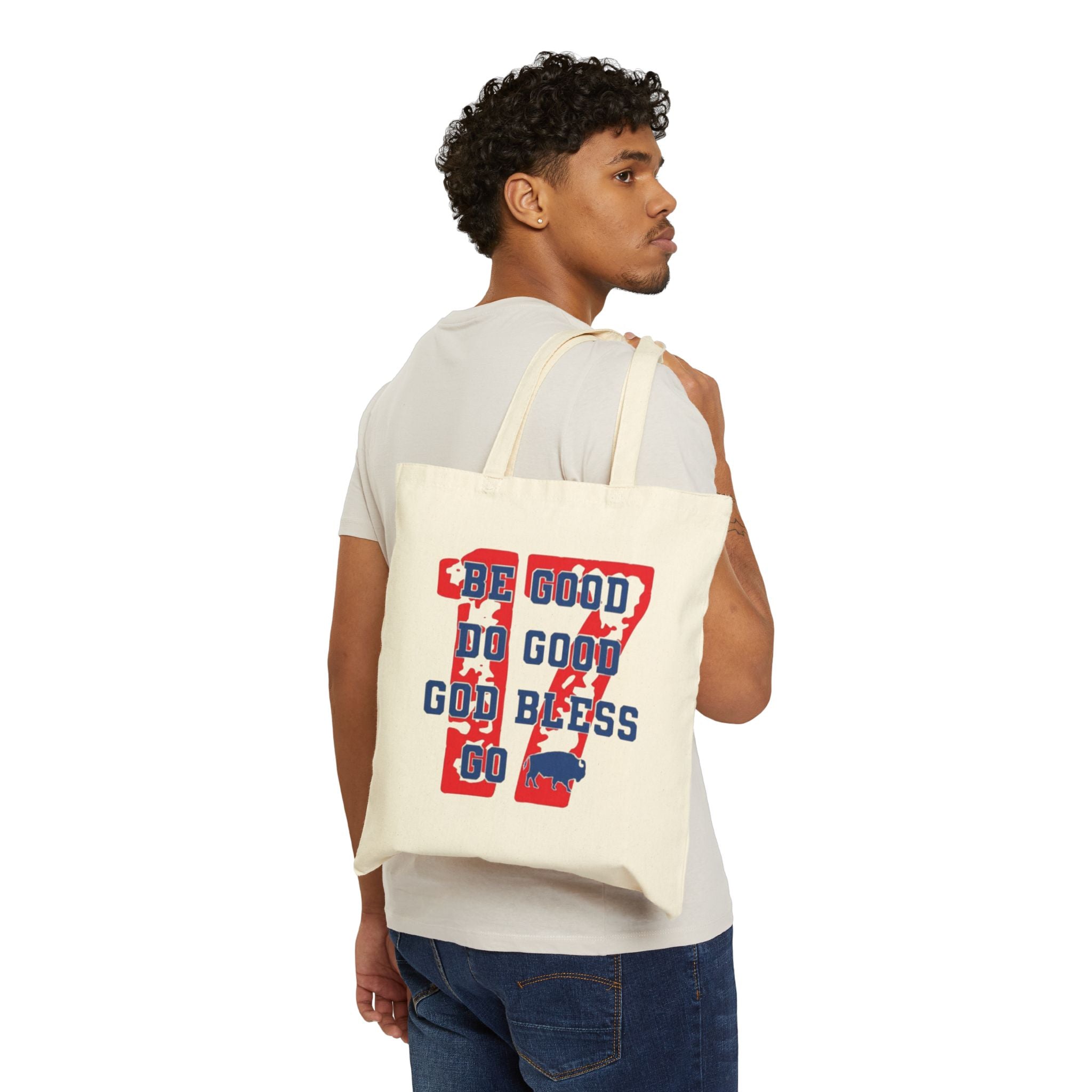 Inspirational Cotton Canvas Tote Bag, Eco-Friendly Reusable Grocery Bag, Motivational Gift, Shopping Bag with Quote, Fun Beach Tote