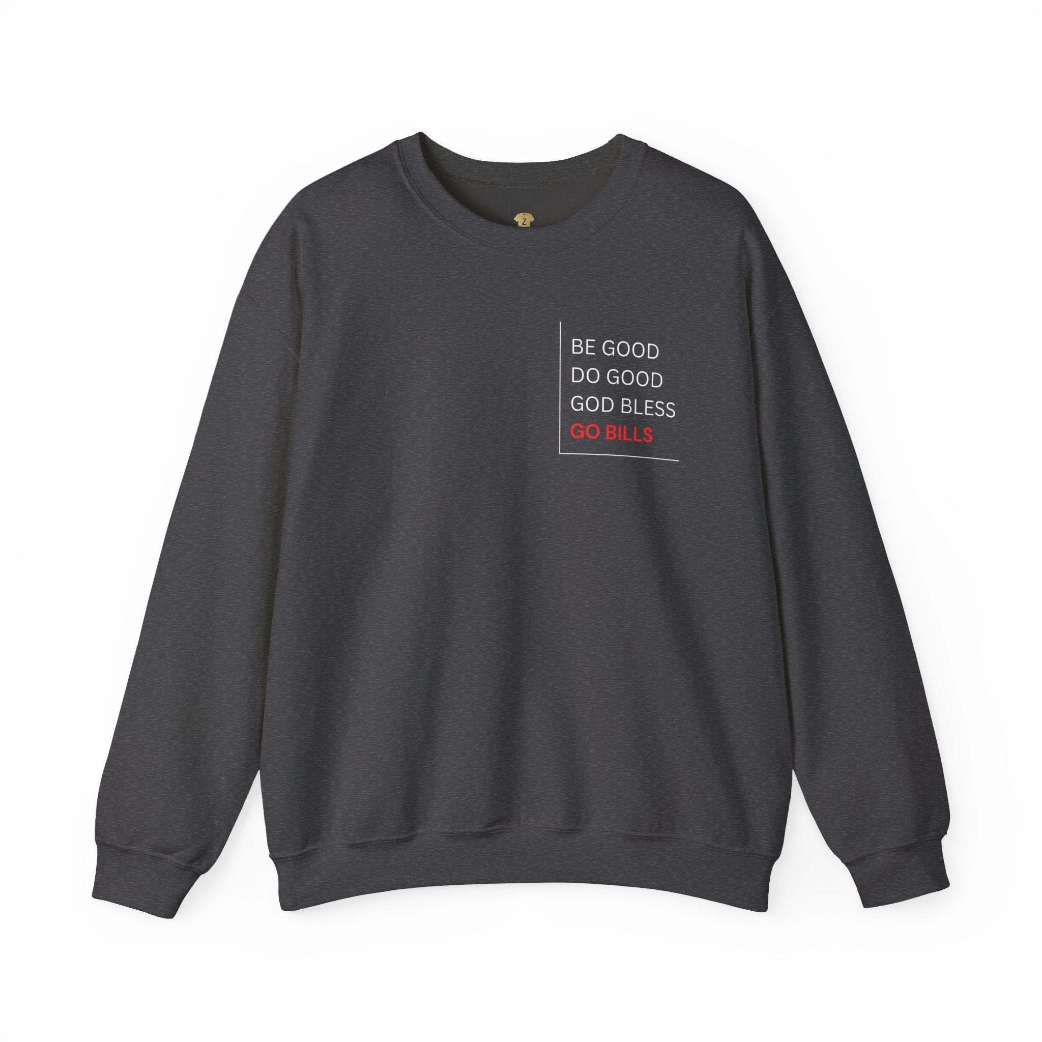 Buffalo Bills Inspired Sweatshirt | Be Good Do Good God Bless Crewneck | Perfect for Game Day, Tailgating, Sports Fans, Cozy Fashion