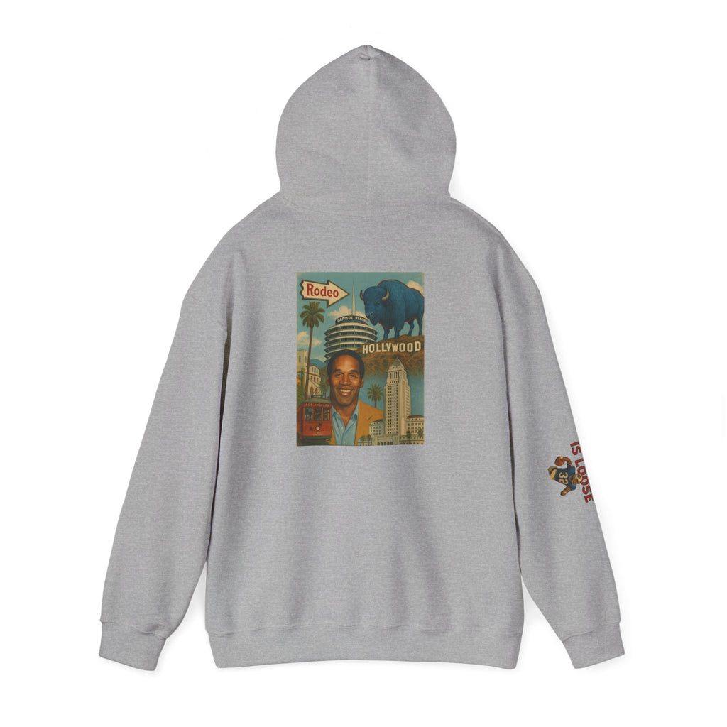The Juice is Loose Unisex Hoodie, OJ/ Allen Special Vintage Sweatshirt, Allen - Simpson Fans.