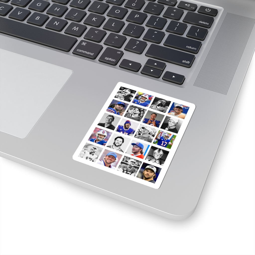 Buffalo Bills Fan Kiss-Cut Stickers, Sports Team Decor, Laptop Stickers, Gift for Sports Fans, NFL Merchandise