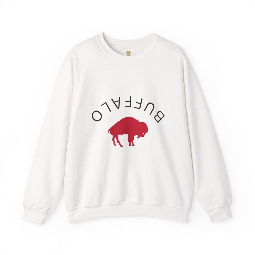 Buffalo Graphic Crewneck Sweatshirt, Cozy Unisex Sweater, Perfect Gift for Nature Lovers, Casual Wear, Spring & Fall Fashion