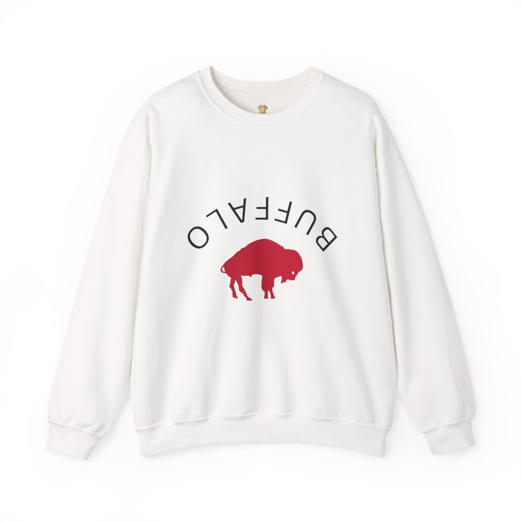 Buffalo Graphic Crewneck Sweatshirt, Cozy Unisex Sweater, Perfect Gift for Nature Lovers, Casual Wear, Spring & Fall Fashion