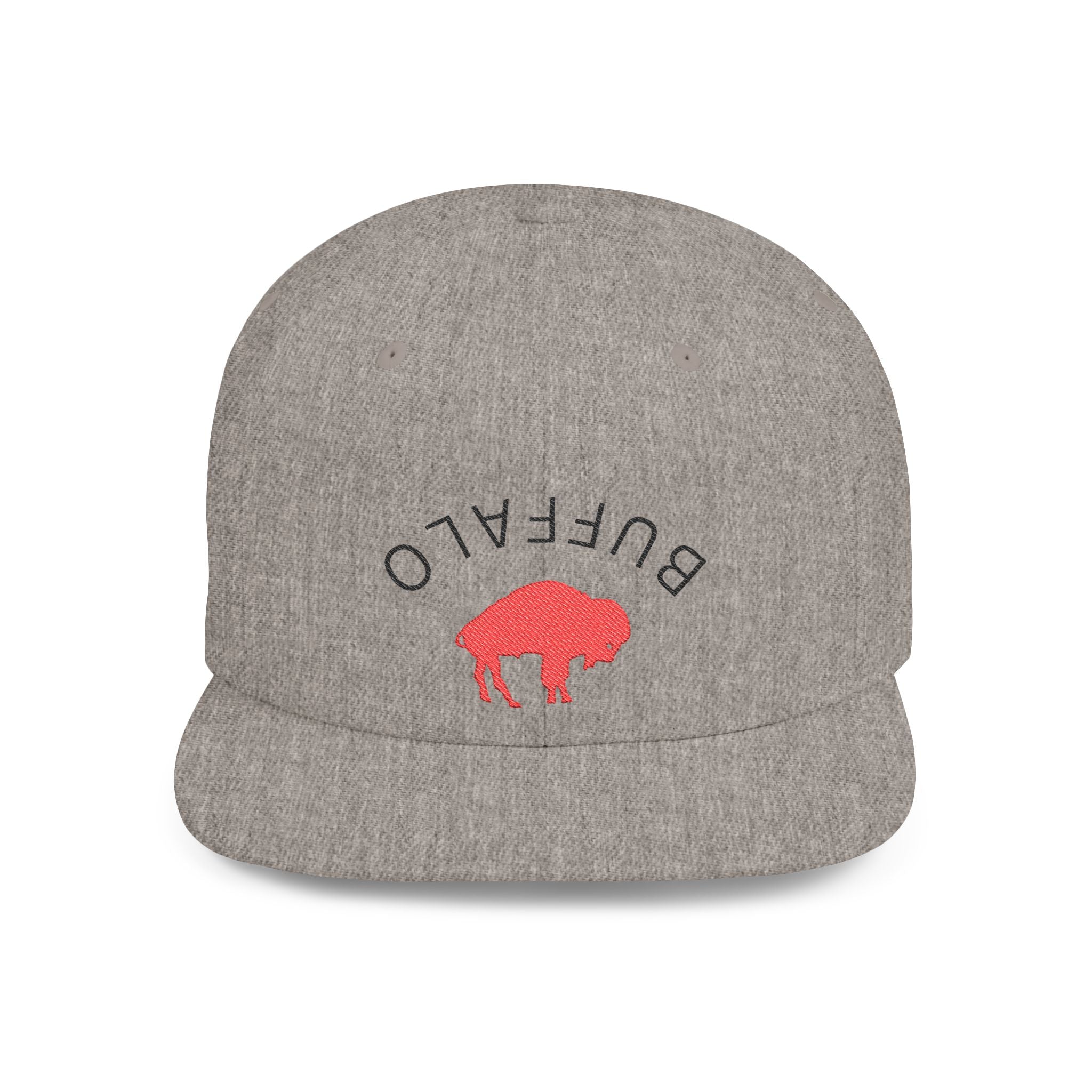 Stylish Buffalo Flat Bill Snapback Hat, Trendy Cap for Outdoor Events, Fashionable Gift for Him/Her, Casual Wear, Summer Accessories