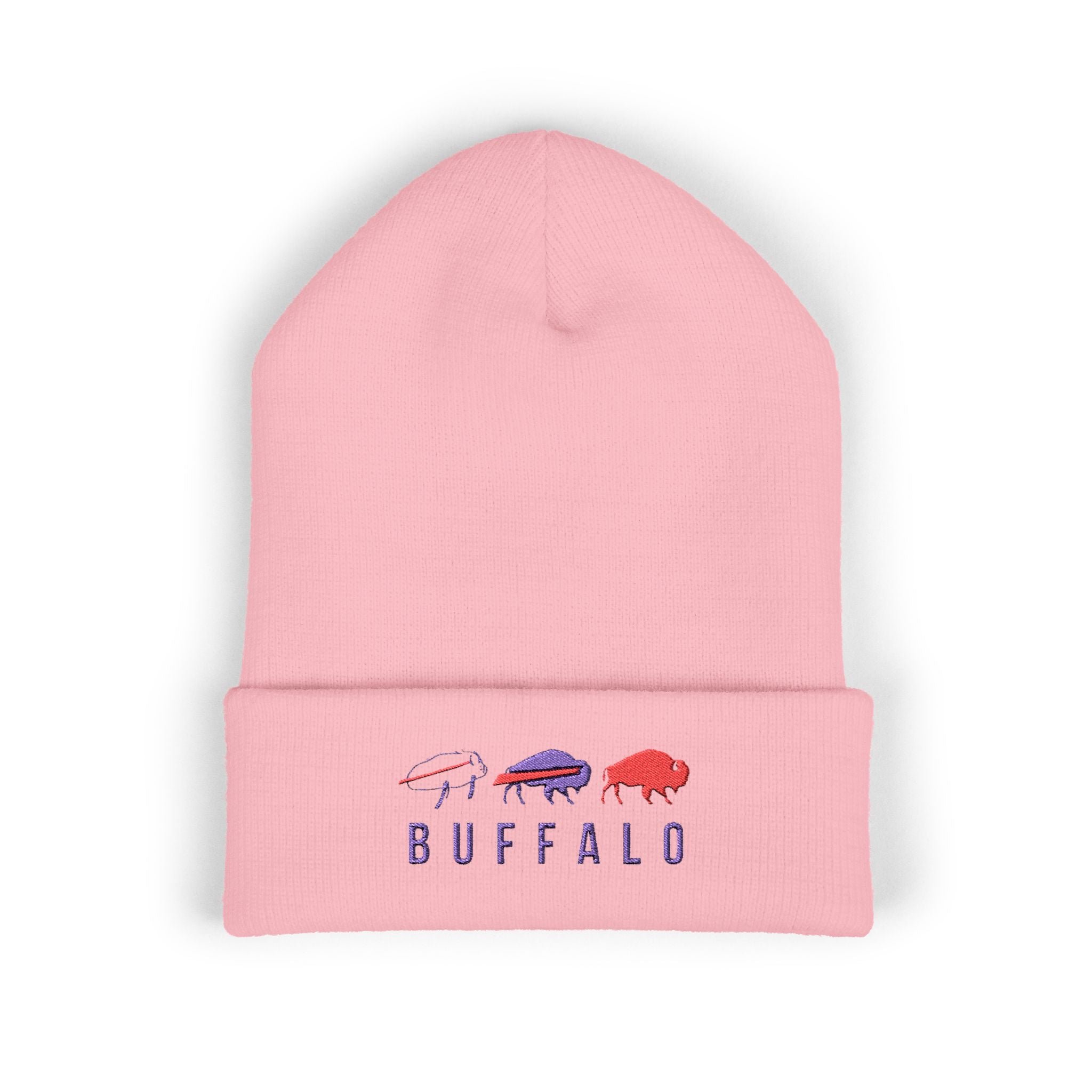 Embroidered Buffalo Potato Trio Beanie, Winter Hat, Knit Cap, Gift for Foodie, Holiday Headwear, Cozy Winter Accessory