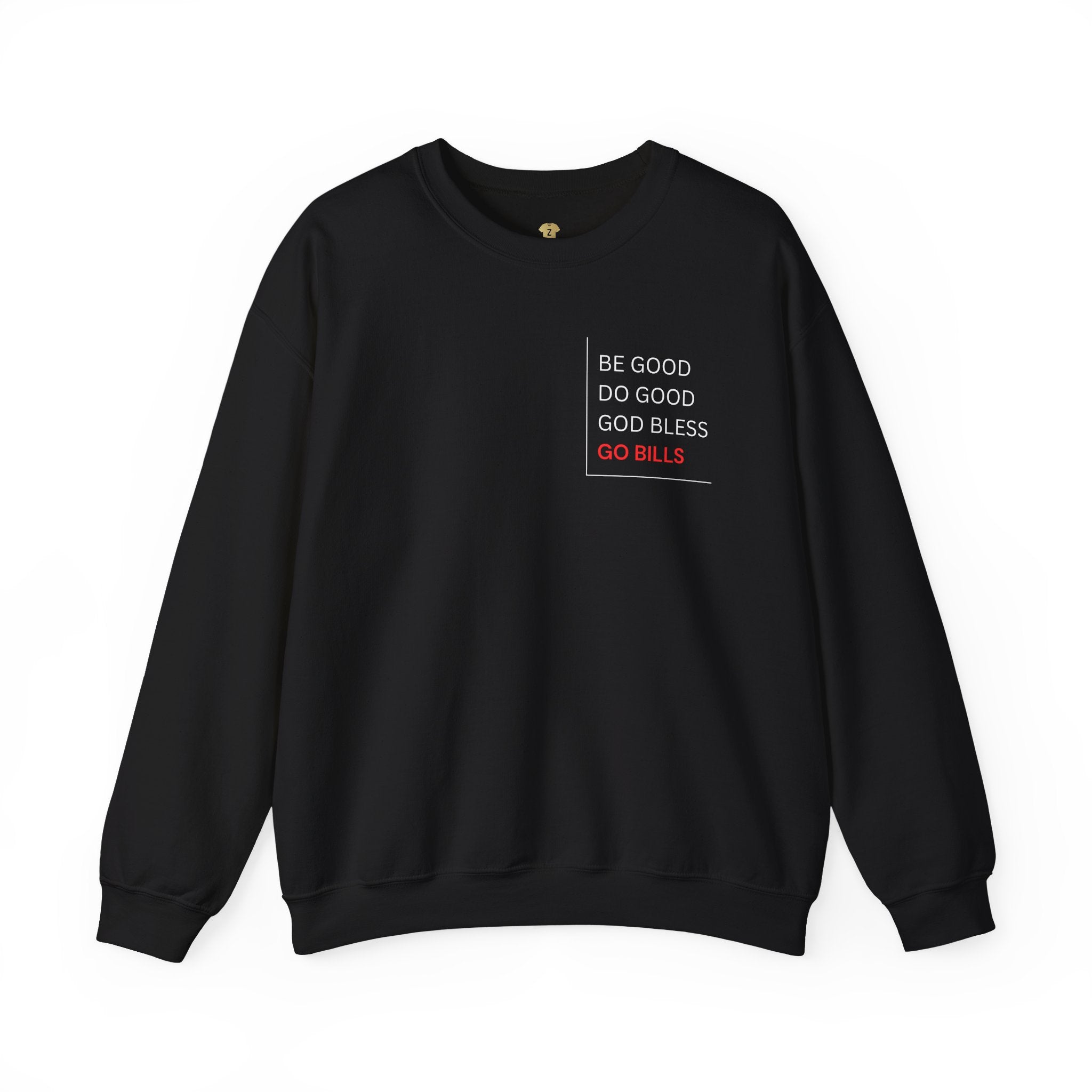 Buffalo Bills Inspired Sweatshirt | Be Good Do Good God Bless Crewneck | Perfect for Game Day, Tailgating, Sports Fans, Cozy Fashion