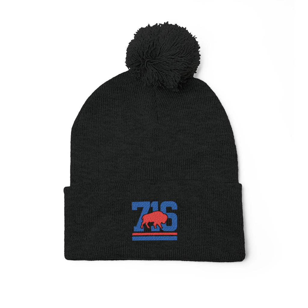 Buffalo 716 Football Knit Cap Embroidered Logo.