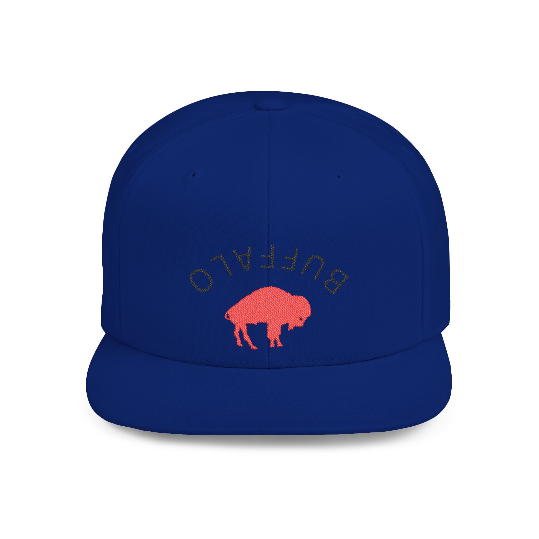Stylish Buffalo Flat Bill Snapback Hat, Trendy Cap for Outdoor Events, Fashionable Gift for Him/Her, Casual Wear, Summer Accessories