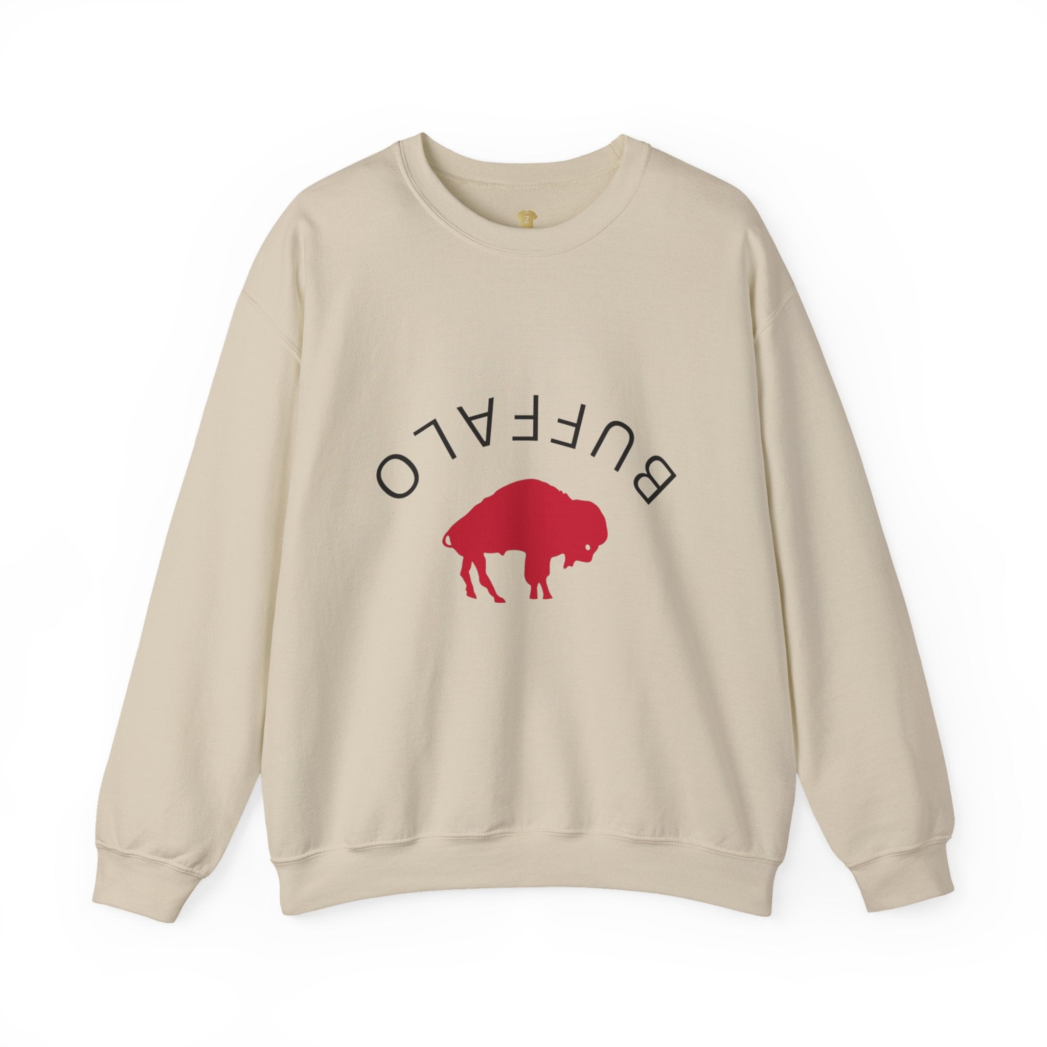 Buffalo Graphic Crewneck Sweatshirt, Cozy Unisex Sweater, Perfect Gift for Nature Lovers, Casual Wear, Spring & Fall Fashion
