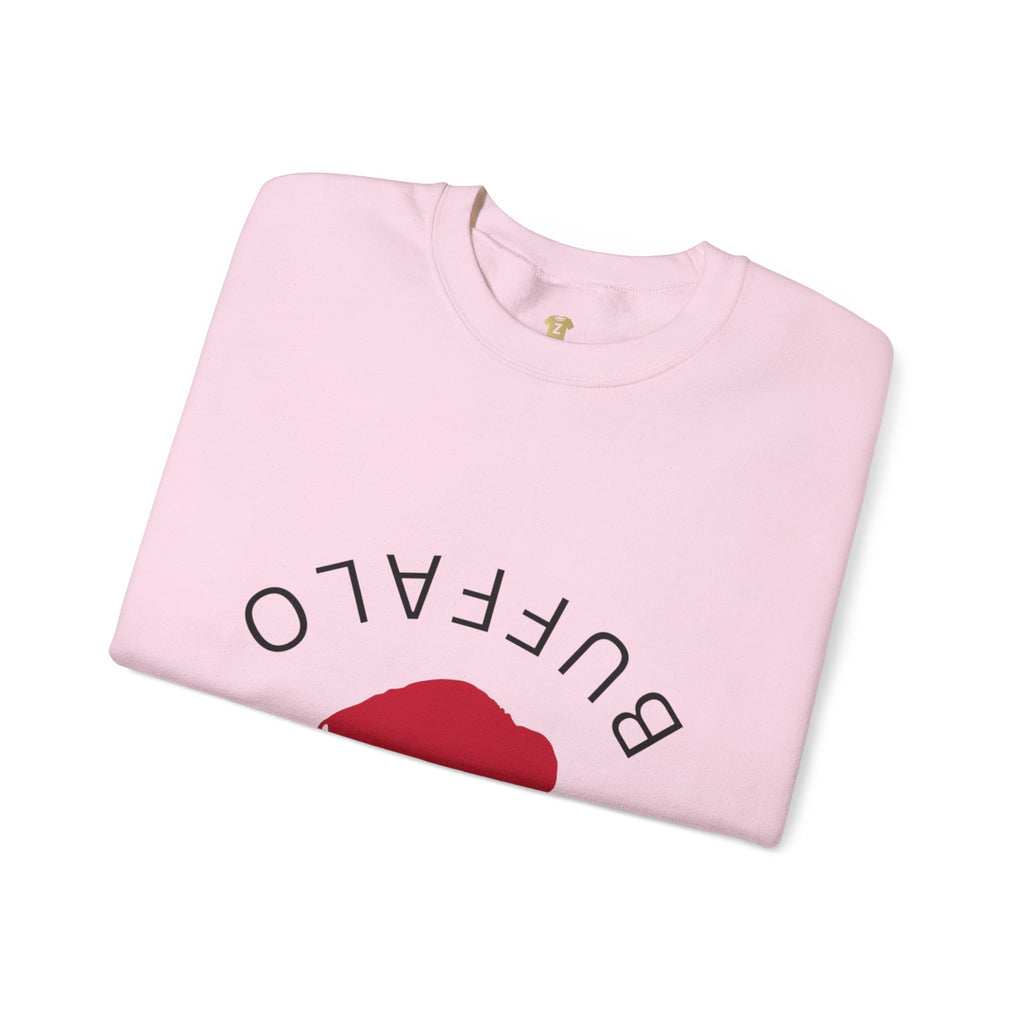 Buffalo Graphic Crewneck Sweatshirt, Cozy Unisex Sweater, Perfect Gift for Nature Lovers, Casual Wear, Spring & Fall Fashion