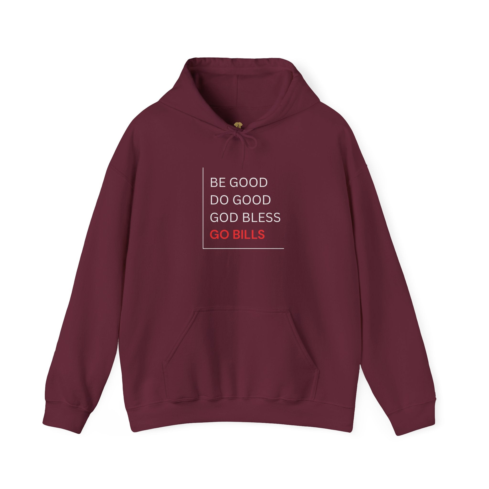 Go Bills Inspirational Hoodie | Unisex Heavy Blend Sweatshirt for Game Days, Sports Lovers, Cozy Vibes, Family Gatherings, Unique Gift
