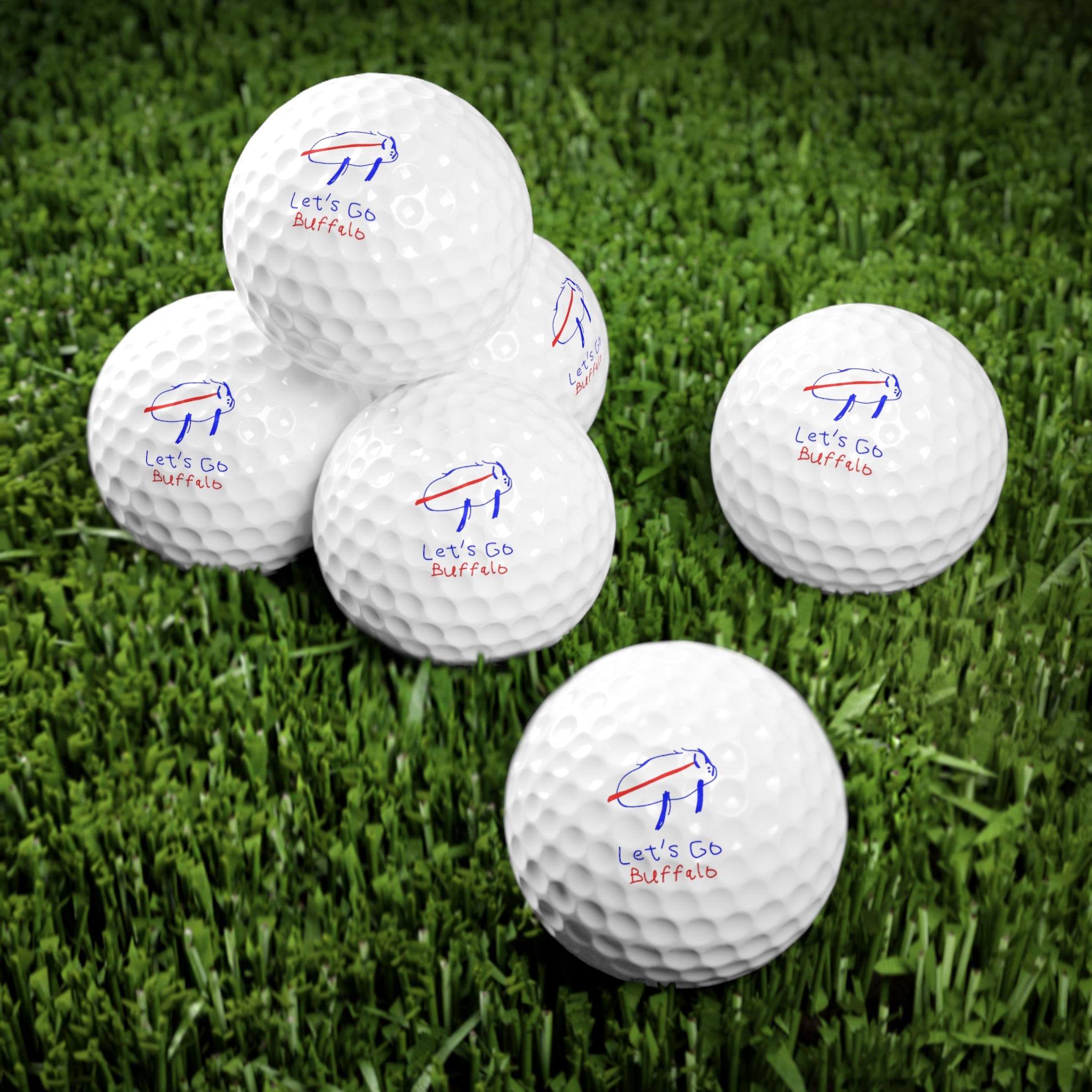Buffalo-Themed Golf Balls, 6-Pack | Perfect for Golf Lovers, Gifts, Events, Sport Celebrations, Tee Off