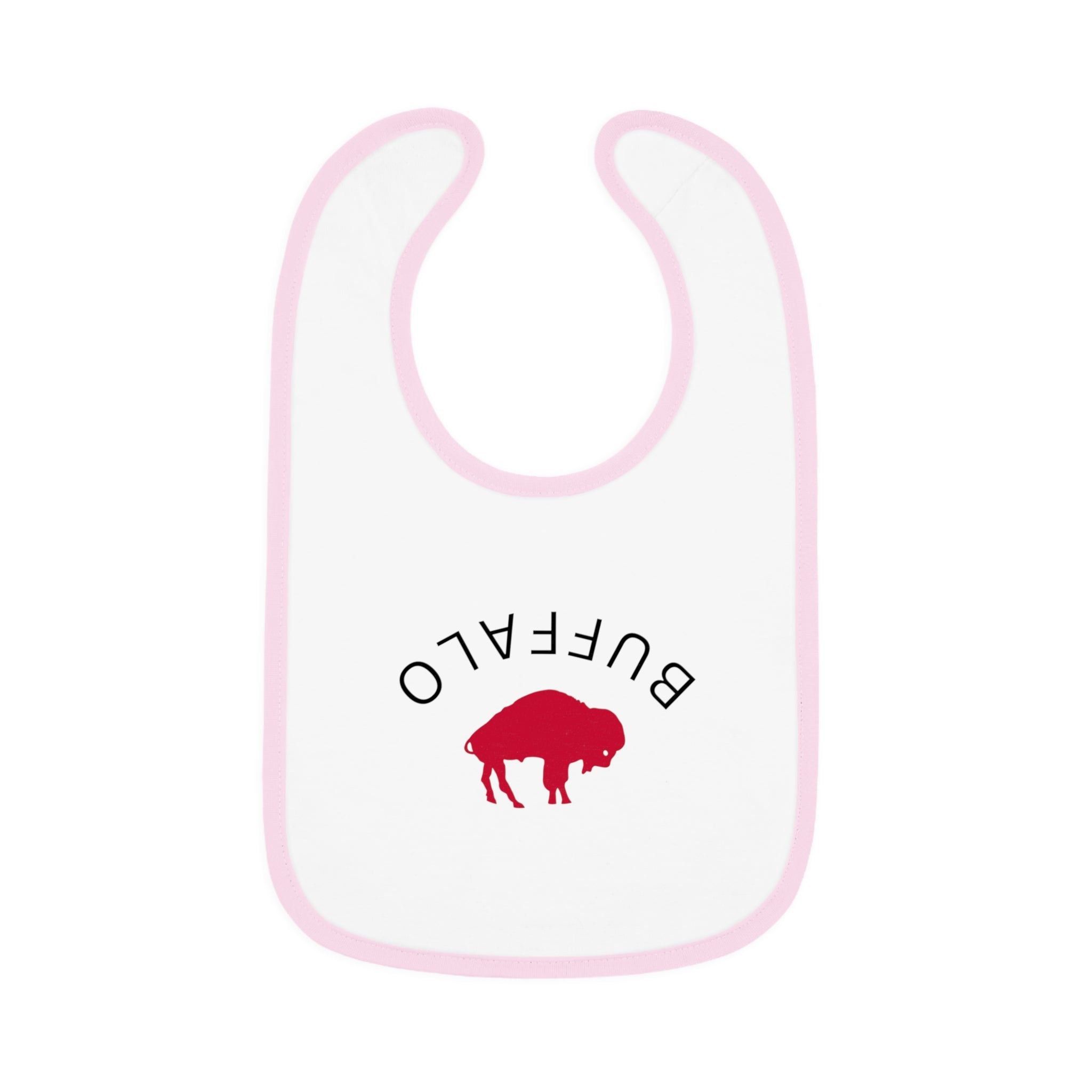 Bills Baby Bib with Contrast Trim - Perfect for Game Day, Baby Shower Gift, Toddler Cheer Gear, Sports Fan Accessories, Cute Baby Outfit