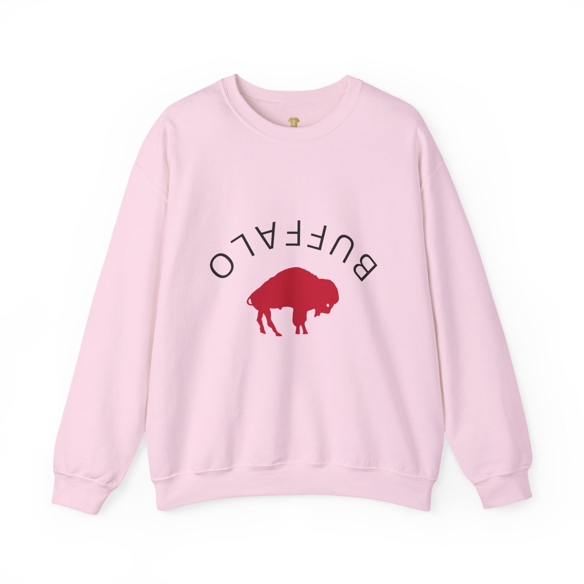 Buffalo Graphic Crewneck Sweatshirt, Cozy Unisex Sweater, Perfect Gift for Nature Lovers, Casual Wear, Spring & Fall Fashion