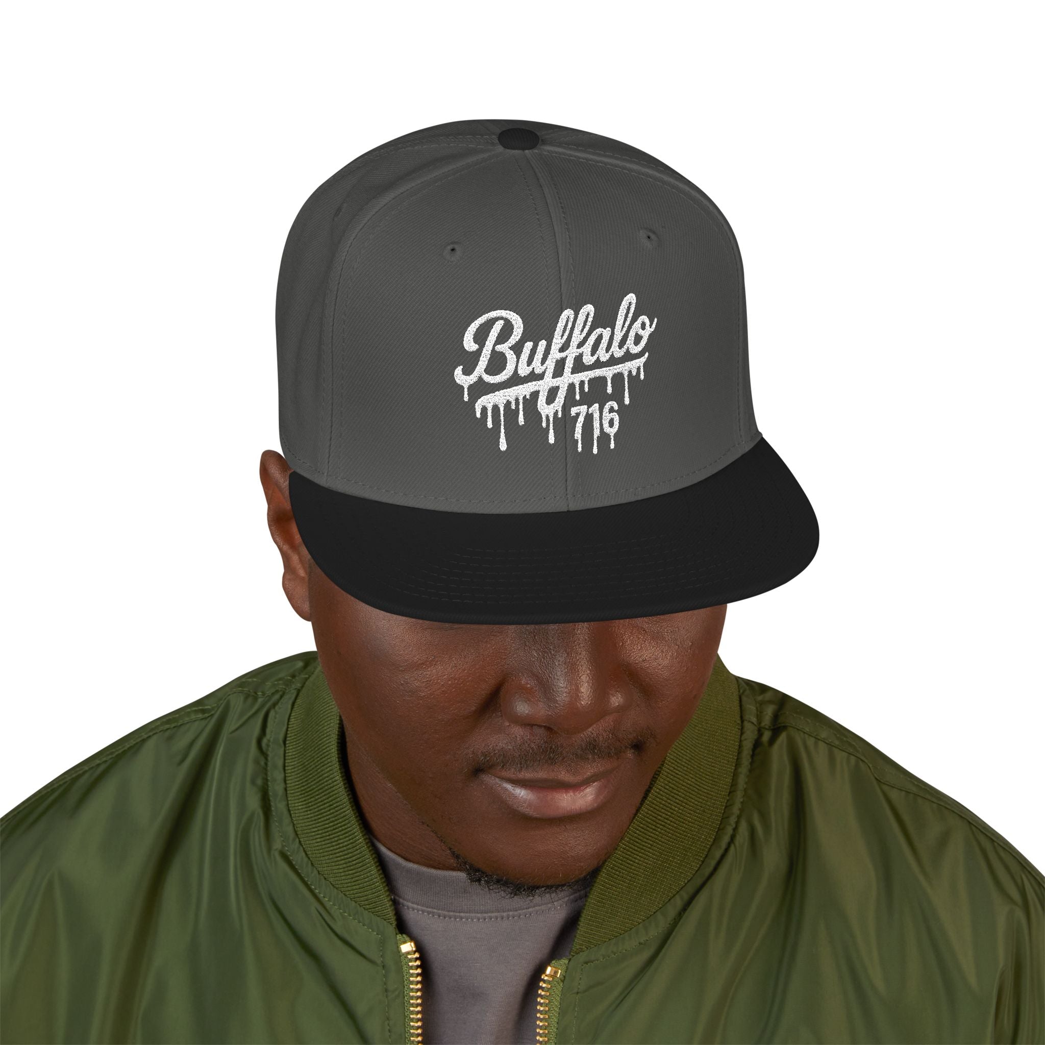 Buffalo Drip Embroidered Snapback