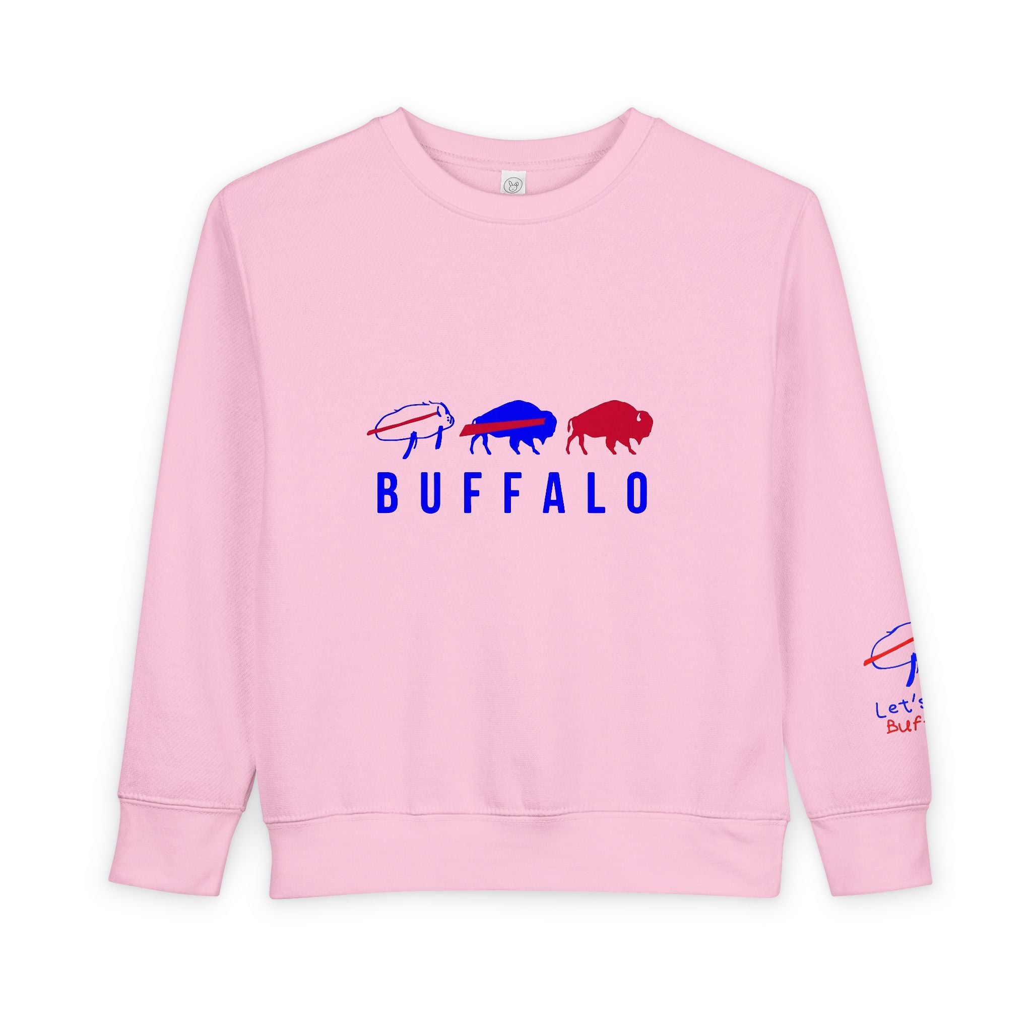 Buffalo Spirit Toddler Sweatshirt | Cute Kids Apparel for Game Day, Family Gatherings, Birthdays, and All Occasions