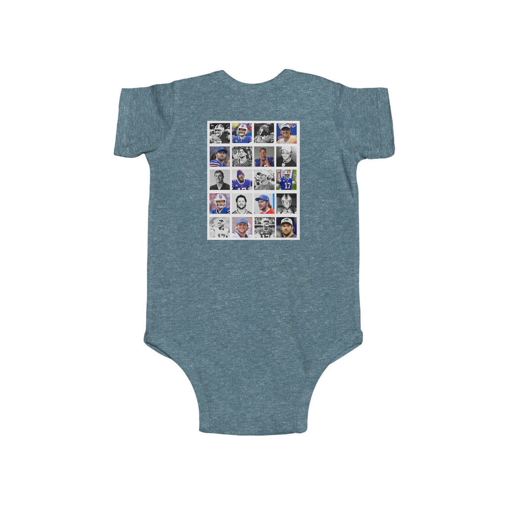 Bills-Inspired Infant Bodysuit with Positive Message, Baby Clothes, Sports Fan Gear, Gifts for New Parents, Casual Wear
