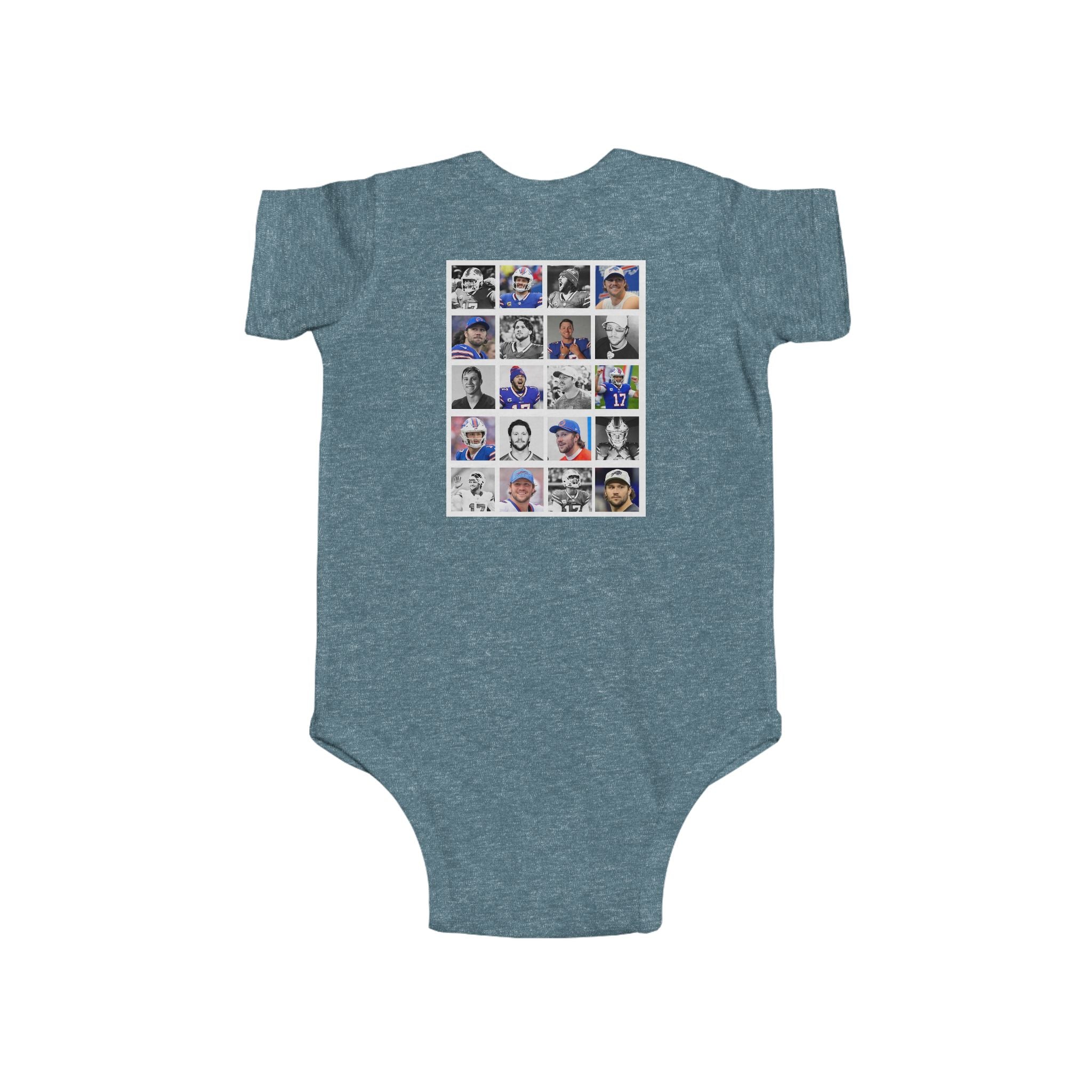 Bills-Inspired Infant Bodysuit with Positive Message, Baby Clothes, Sports Fan Gear, Gifts for New Parents, Casual Wear