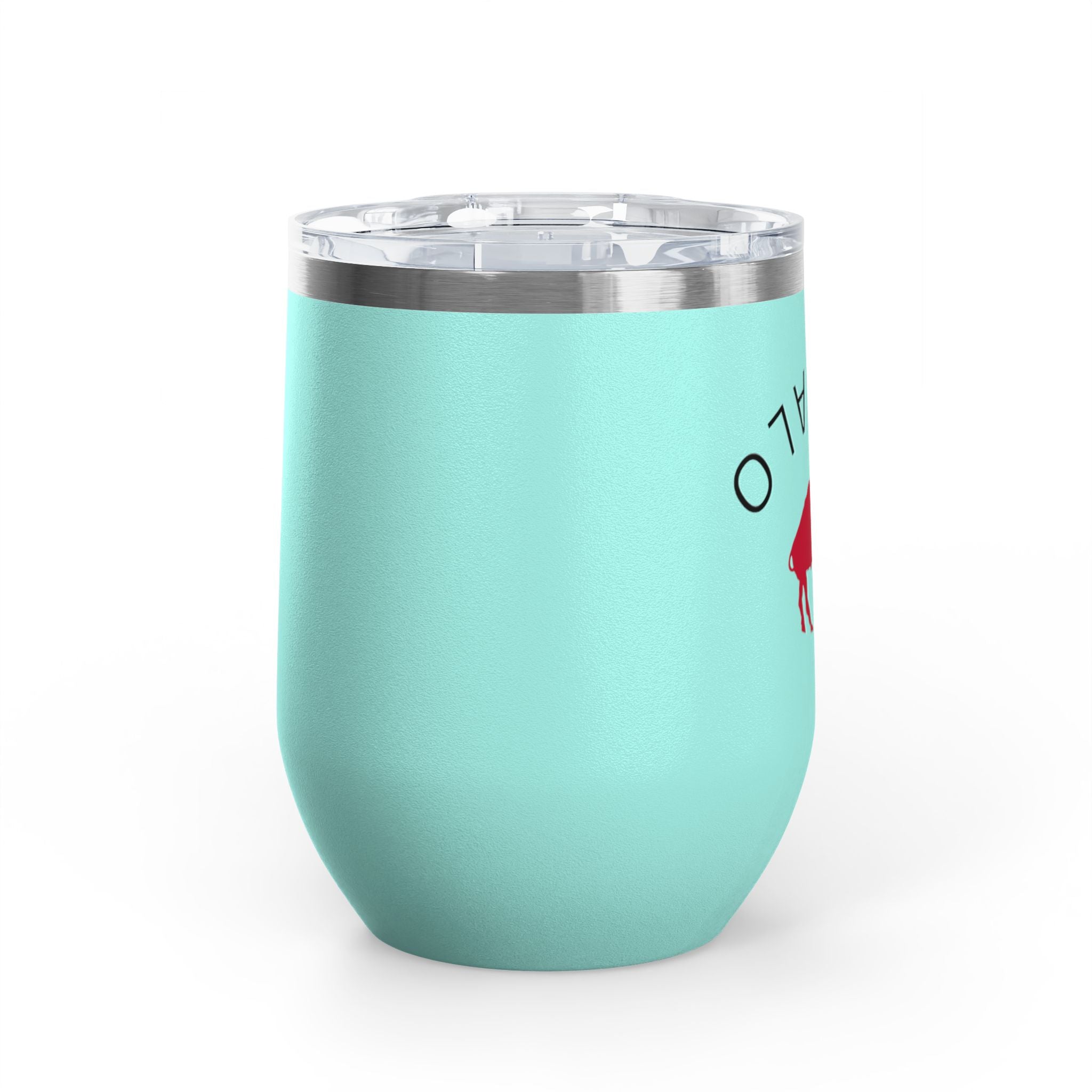 Buffalo Wine Tumbler, 12oz Insulated Drinkware for Wine Lovers, Gifts for Her, Home Bar Essentials, Outdoor Fun