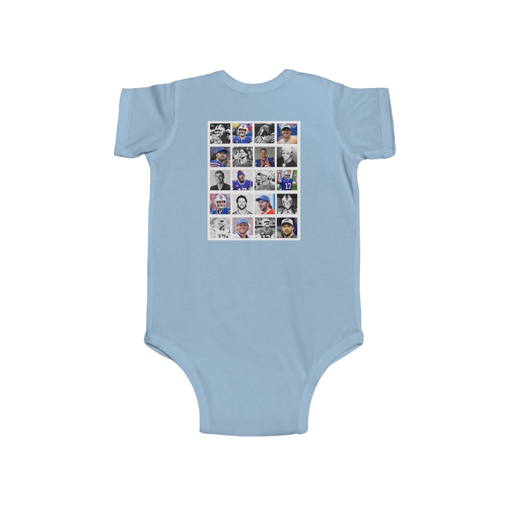 Bills-Inspired Infant Bodysuit with Positive Message, Baby Clothes, Sports Fan Gear, Gifts for New Parents, Casual Wear