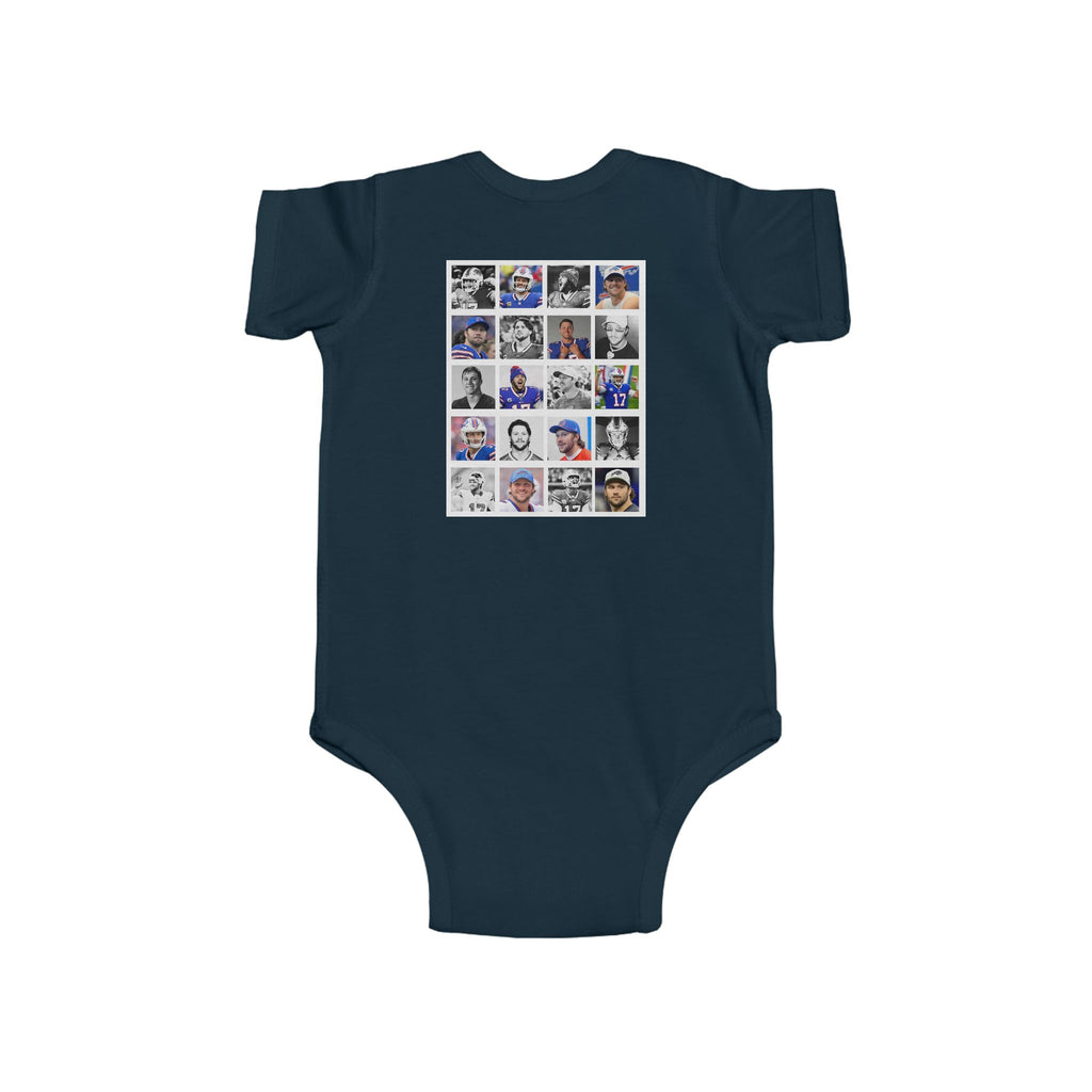 Bills-Inspired Infant Bodysuit with Positive Message, Baby Clothes, Sports Fan Gear, Gifts for New Parents, Casual Wear