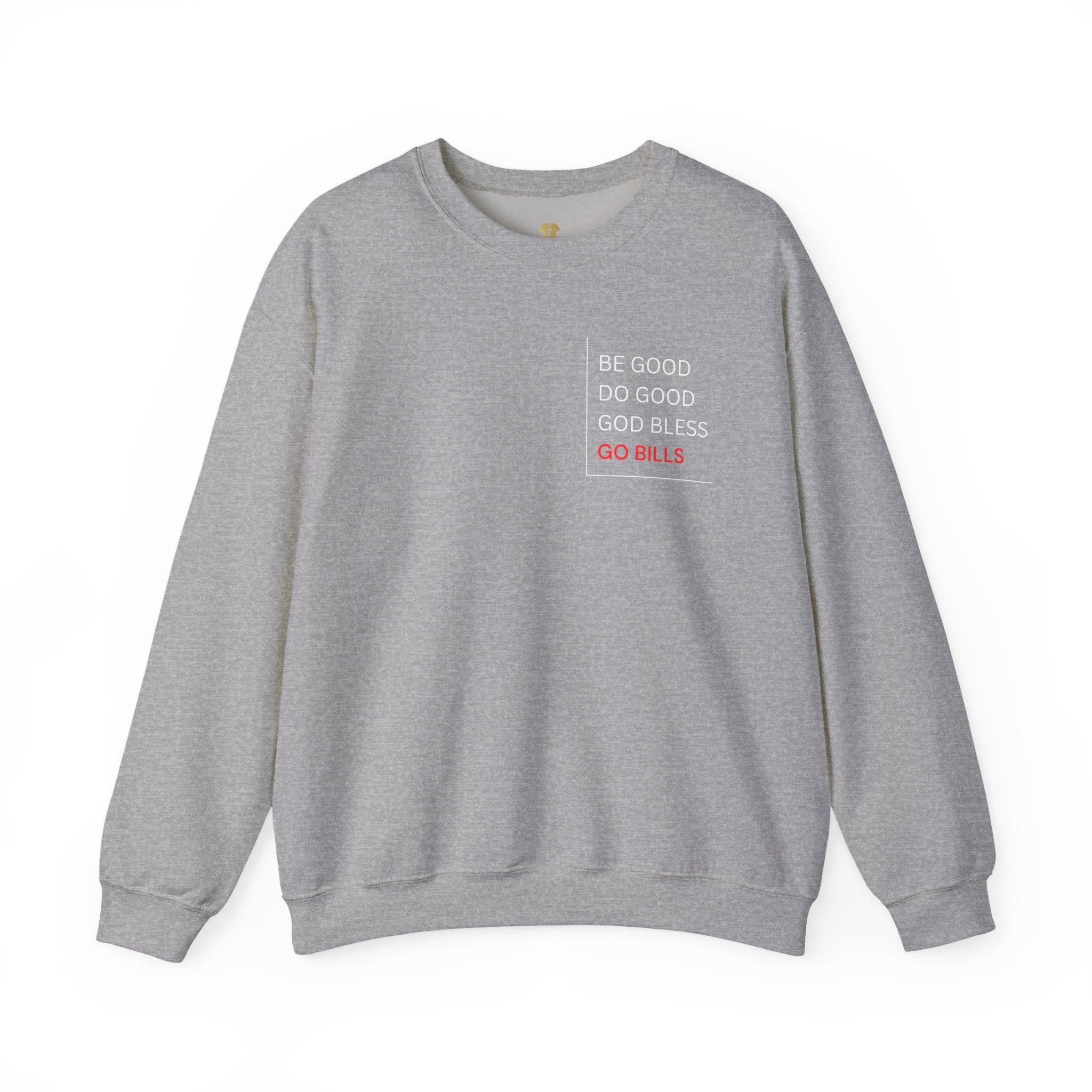 Buffalo Bills Inspired Sweatshirt | Be Good Do Good God Bless Crewneck | Perfect for Game Day, Tailgating, Sports Fans, Cozy Fashion