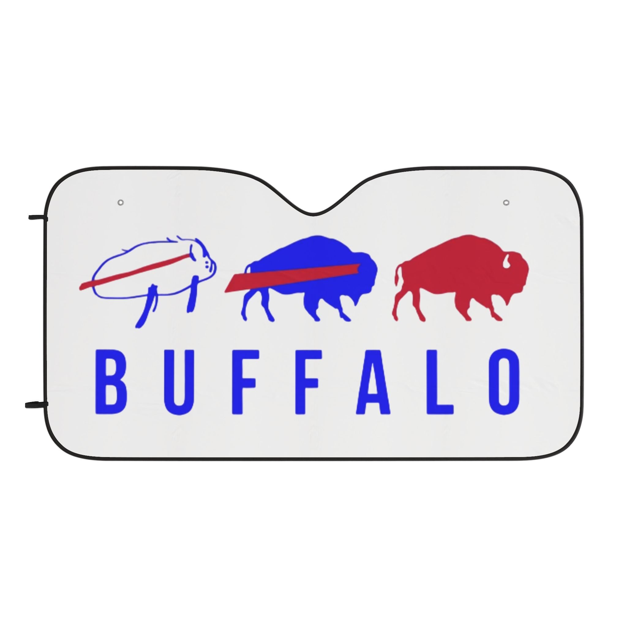 Buffalo Car Sun Shades | Unique Automotive Accessory, UV Protection, Summer Essentials, Gifts for Buffalo Fans, Car Interior Decor