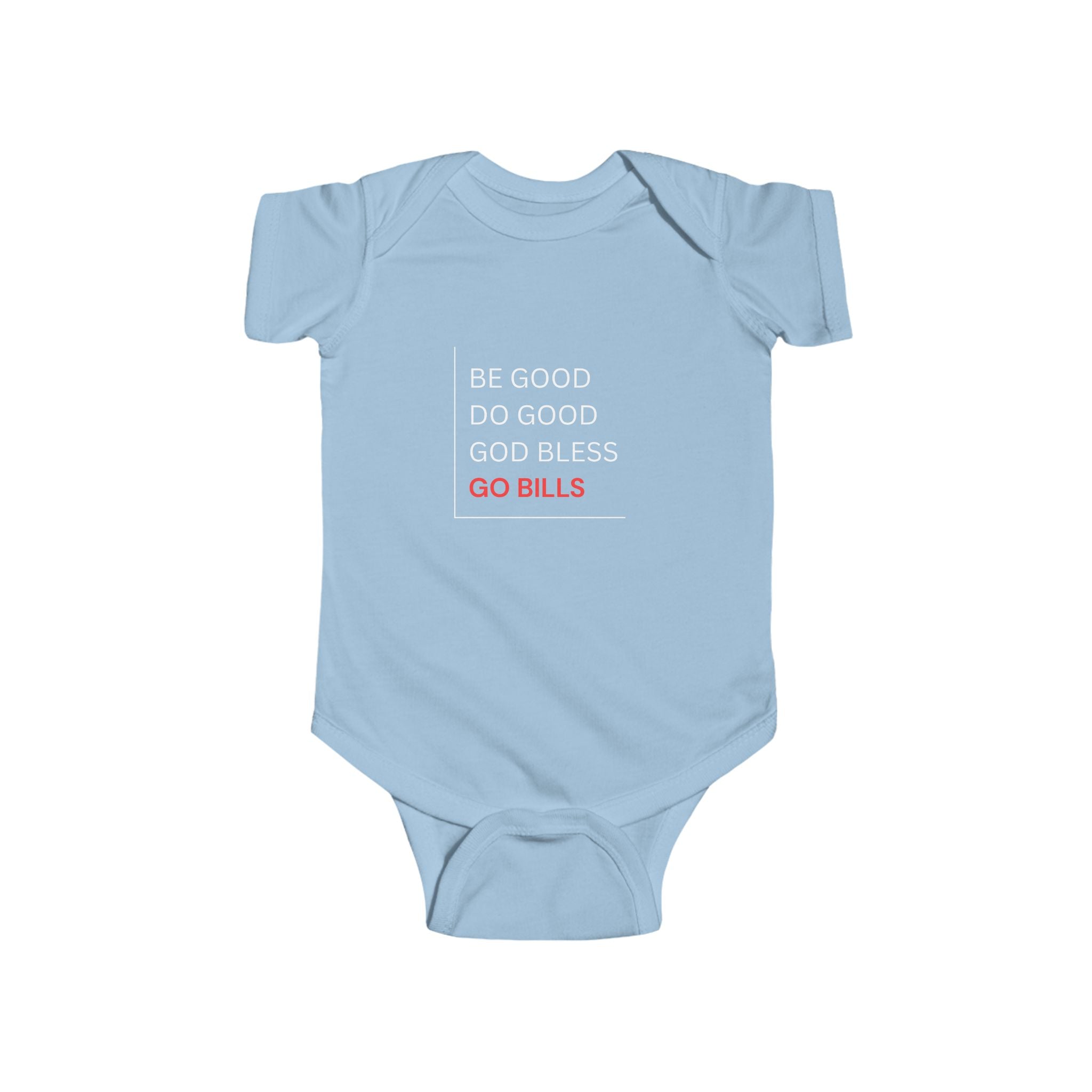 Bills-Inspired Infant Bodysuit with Positive Message, Baby Clothes, Sports Fan Gear, Gifts for New Parents, Casual Wear